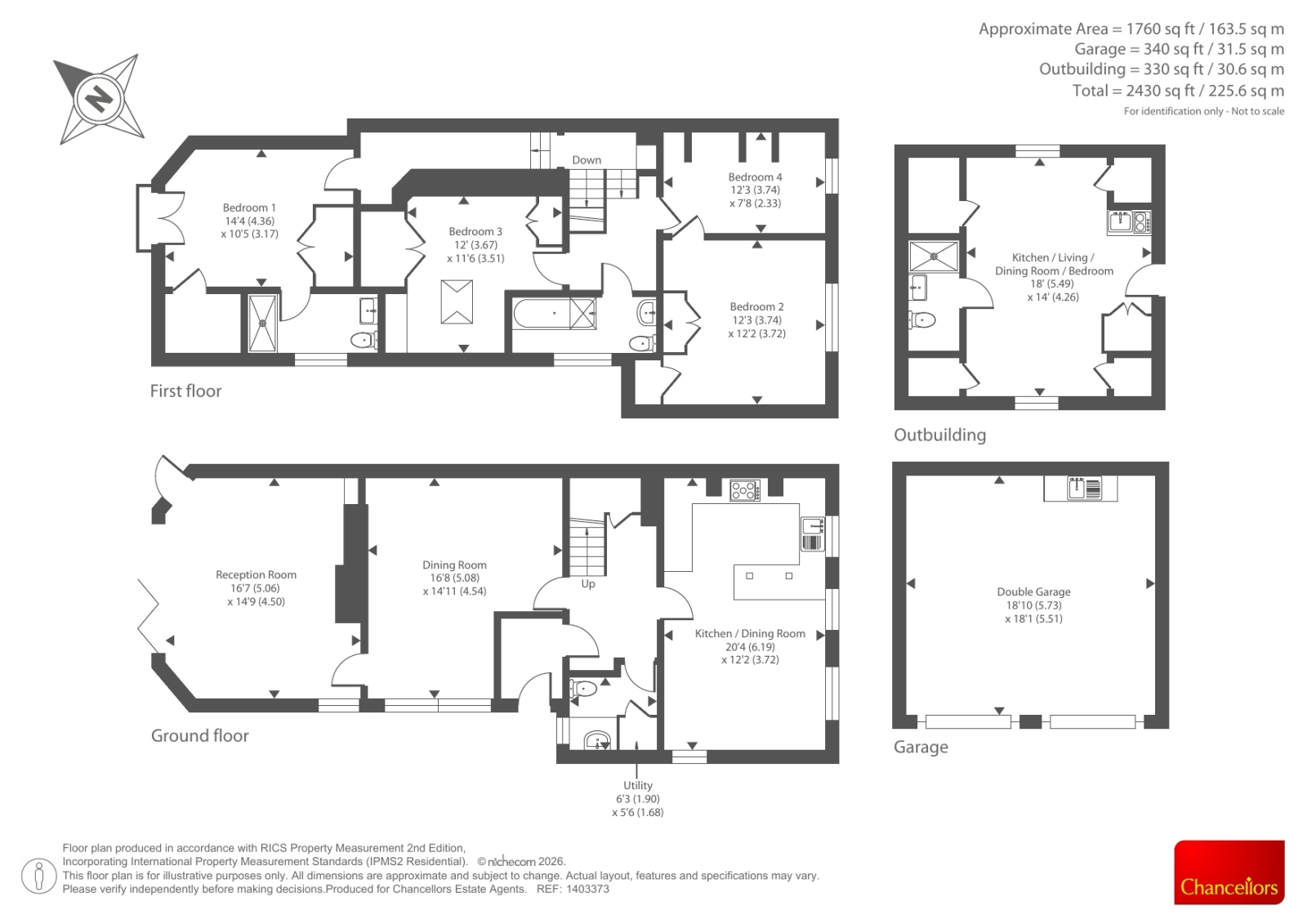 Whitegate Cottage,, Playhatch, Oxfordshire floorplan