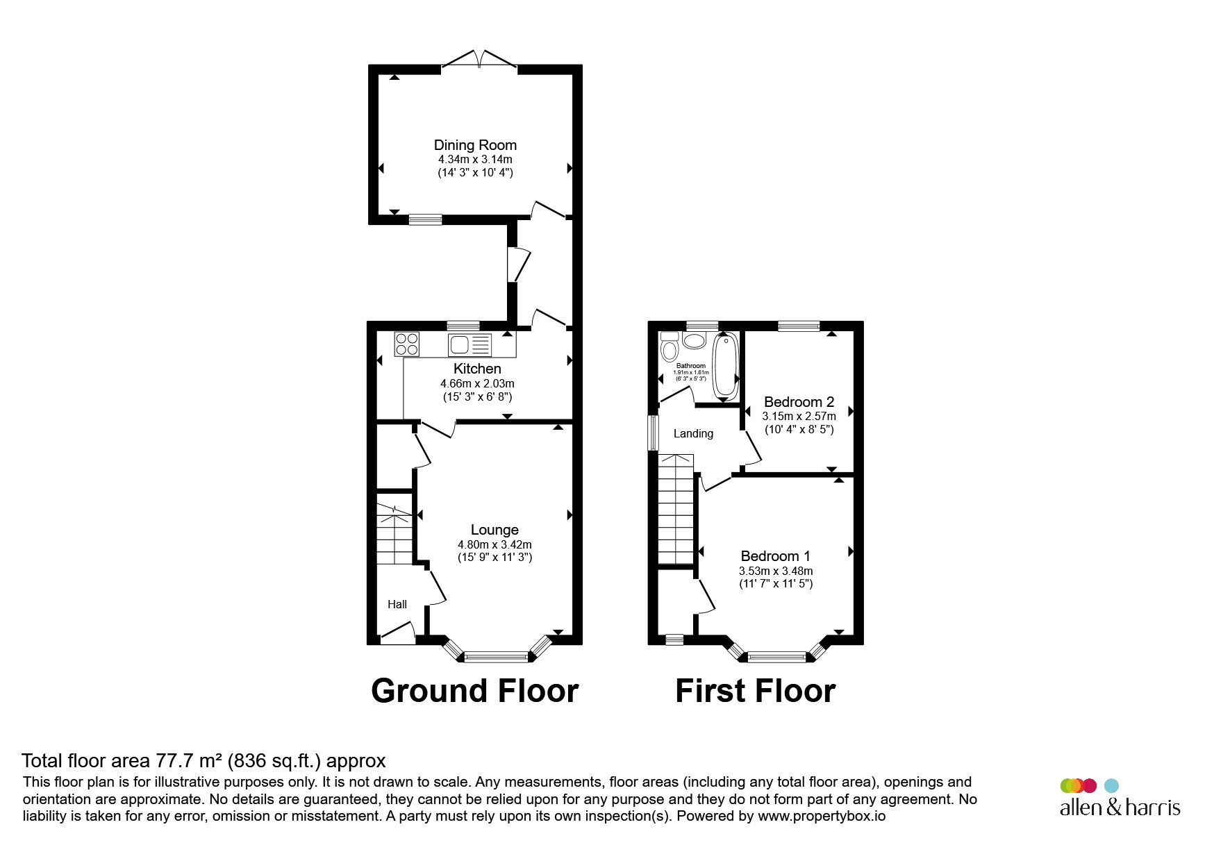 93, Auchmannoch Avenue, Paisley floorplan