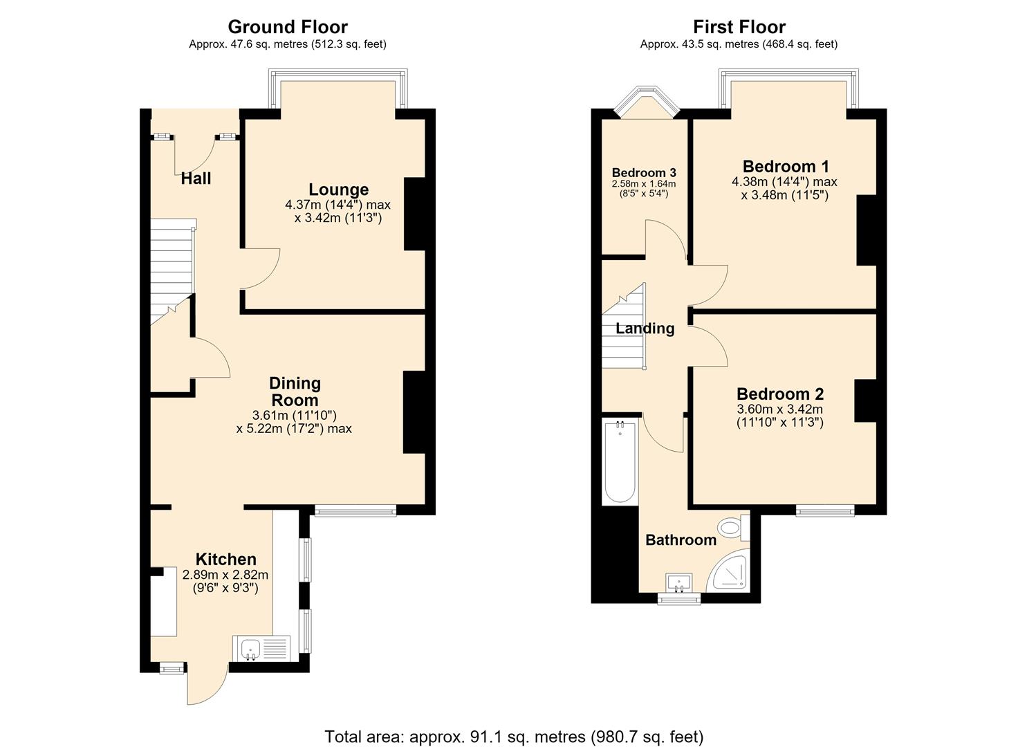 Huntley Drive, Hull floorplan