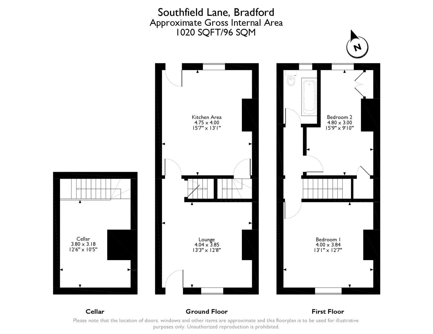 2 Bedrooms Terraced house for sale in Southfield Lane, Bradford BD5