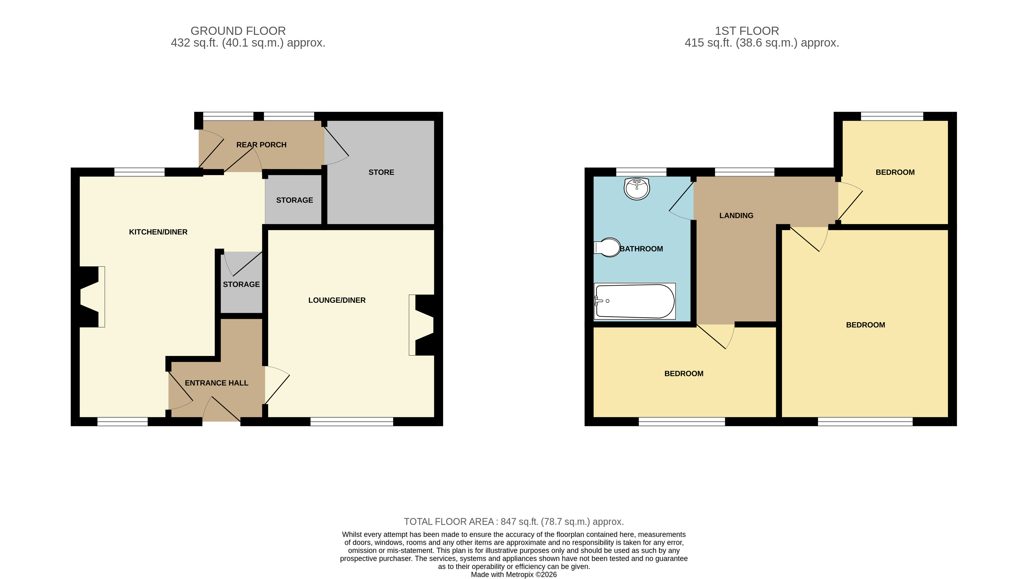 Roseville, 2, Mount View Road, Scarborough floorplan