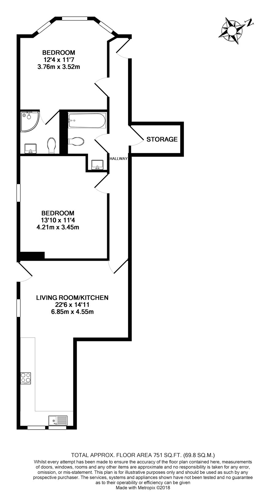 2 Bedrooms Flat to rent in West End Lane, West Hampstead NW6