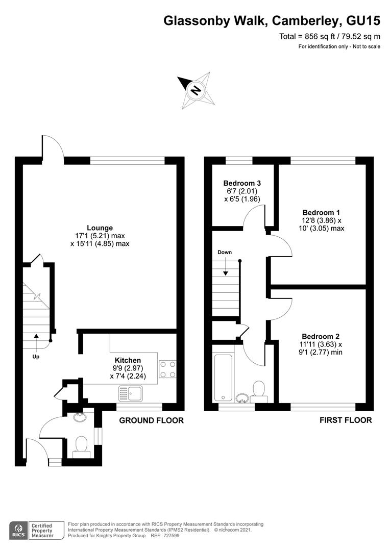 22, Glassonby Walk, Camberley floorplan