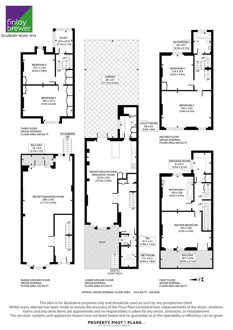 15, Glazbury Road, London floorplan