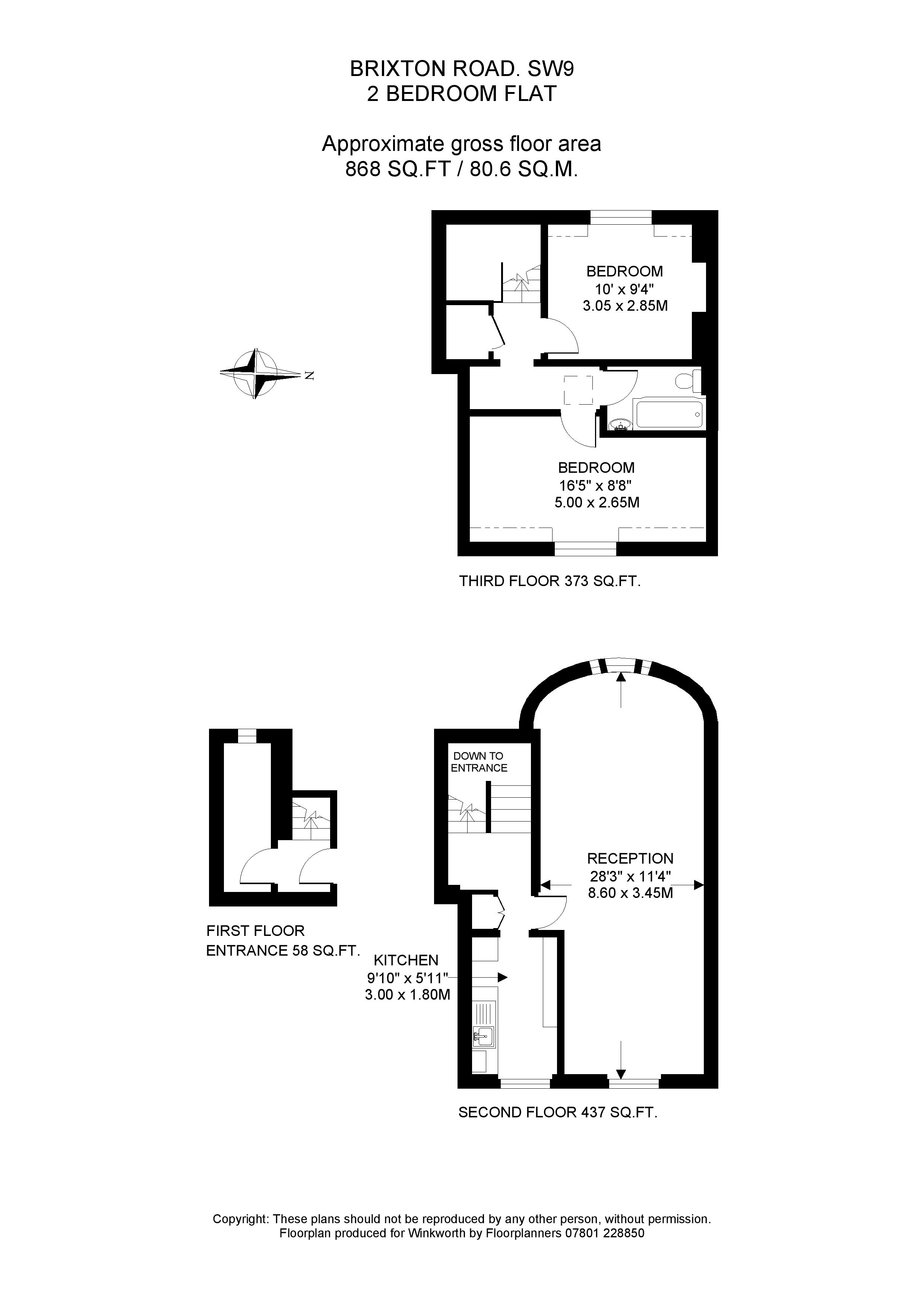 Brixton Road, London, SW9 floorplan