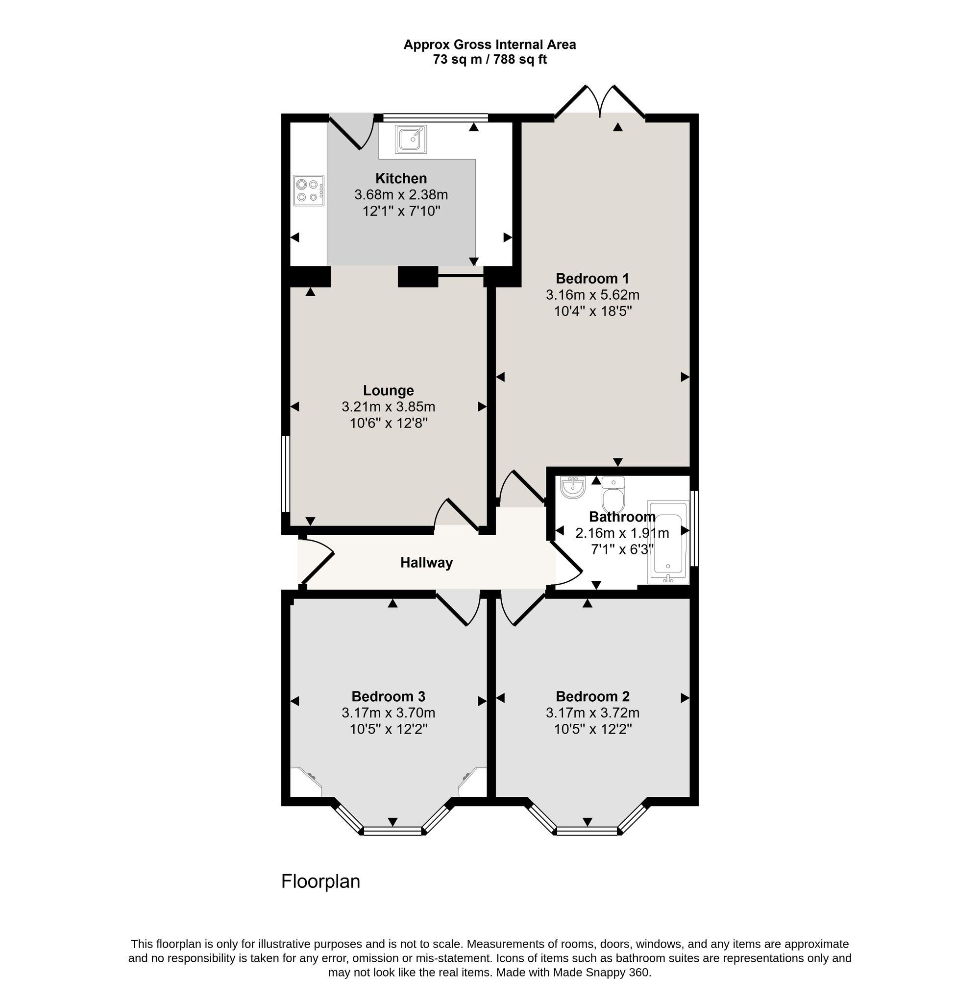 89a Liverpool Road, Manchester floorplan