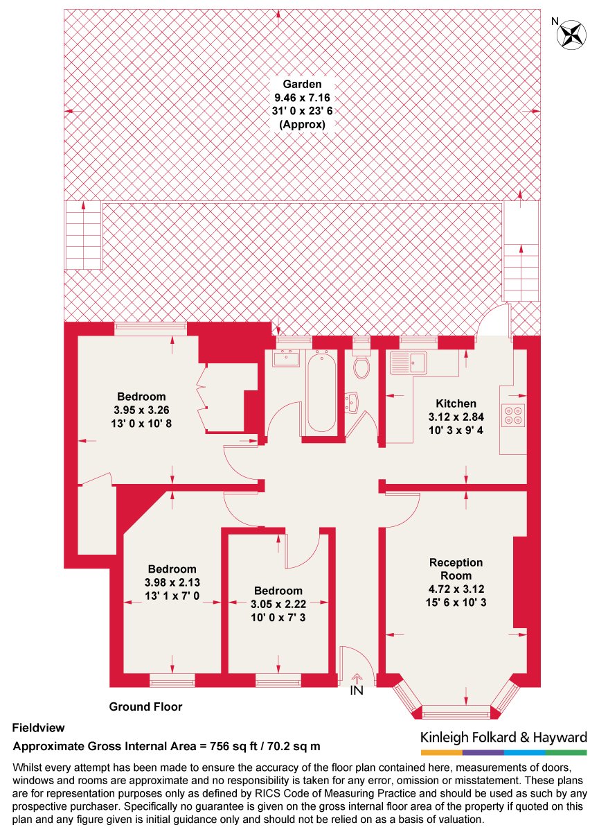 10, Fieldview, London floorplan
