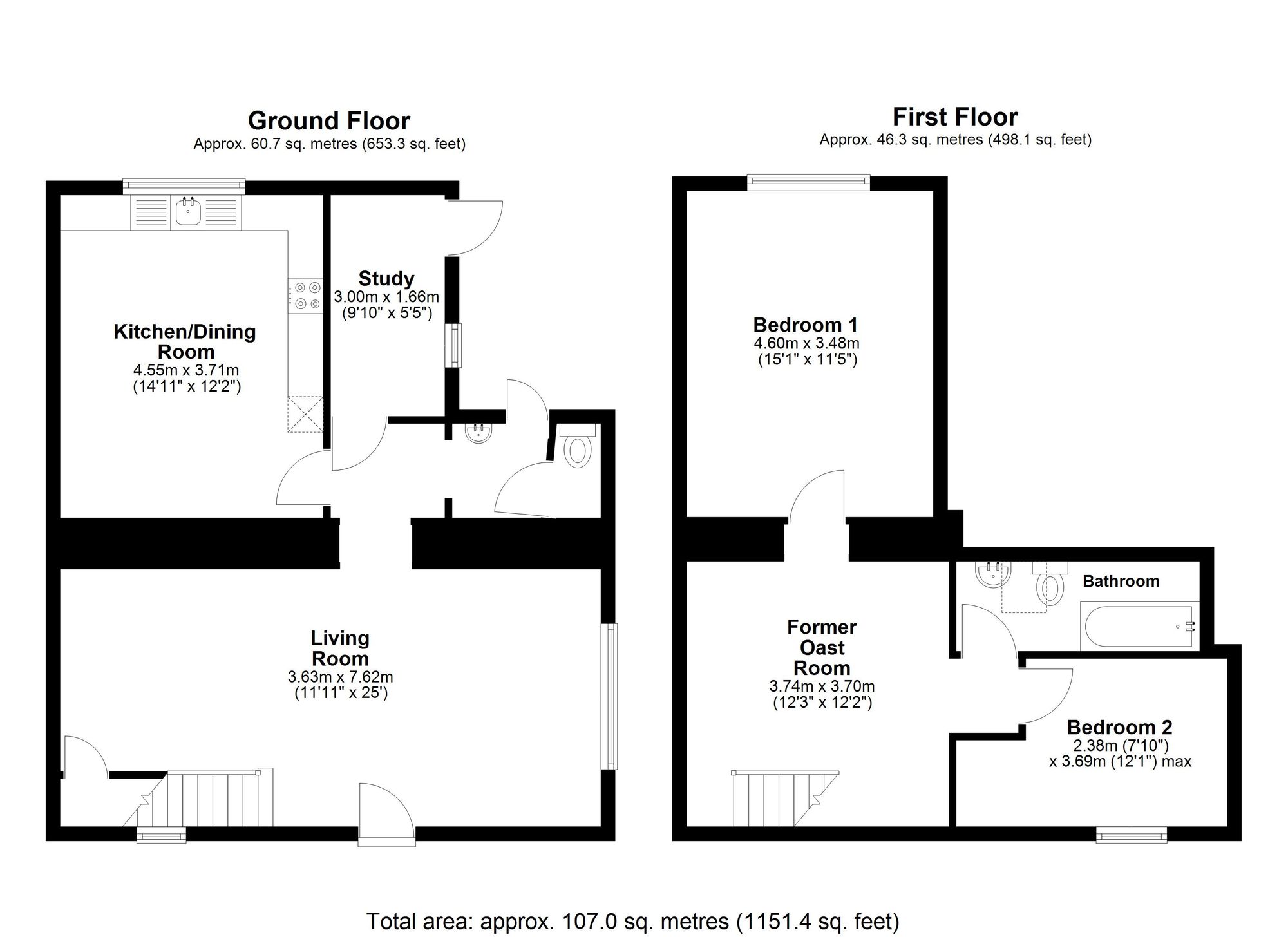 Oast House High Street, Hartfield floorplan