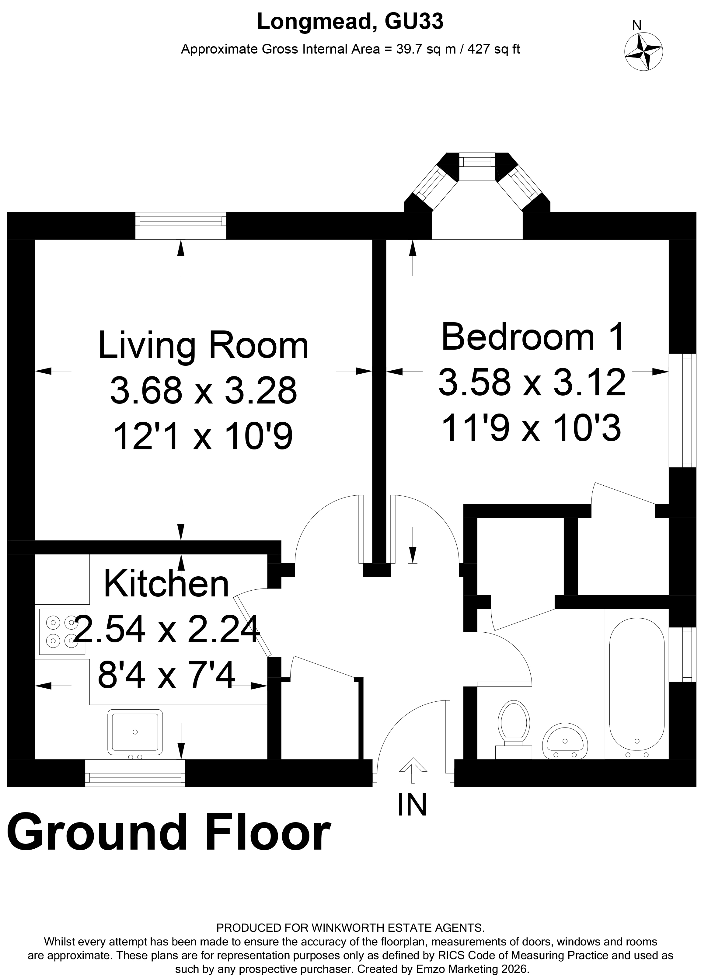 1, Longmead, Hampshire floorplan