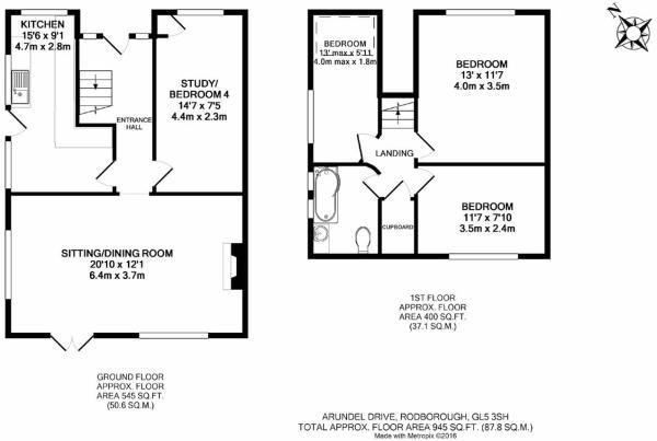 3 Bedrooms Semi-detached house for sale in Arundel Drive, Rodborough, Stroud GL5