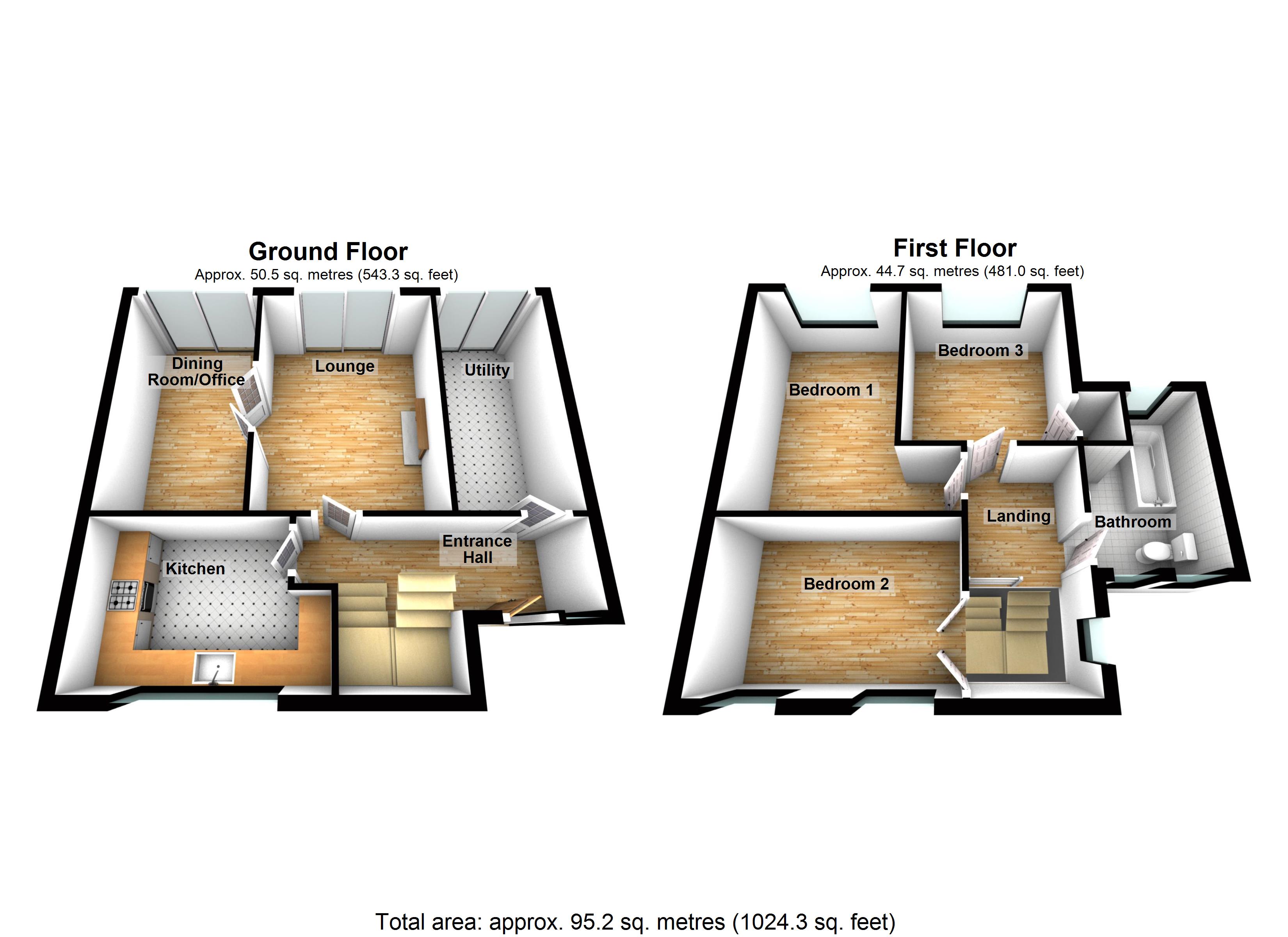 3 Bedrooms Semi-detached house for sale in Mandeville, Stevenage SG2