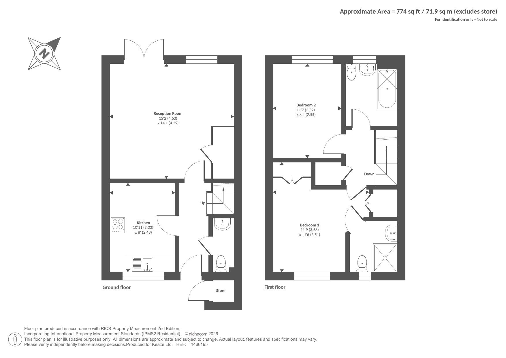 Chandler Way, Dorking floorplan