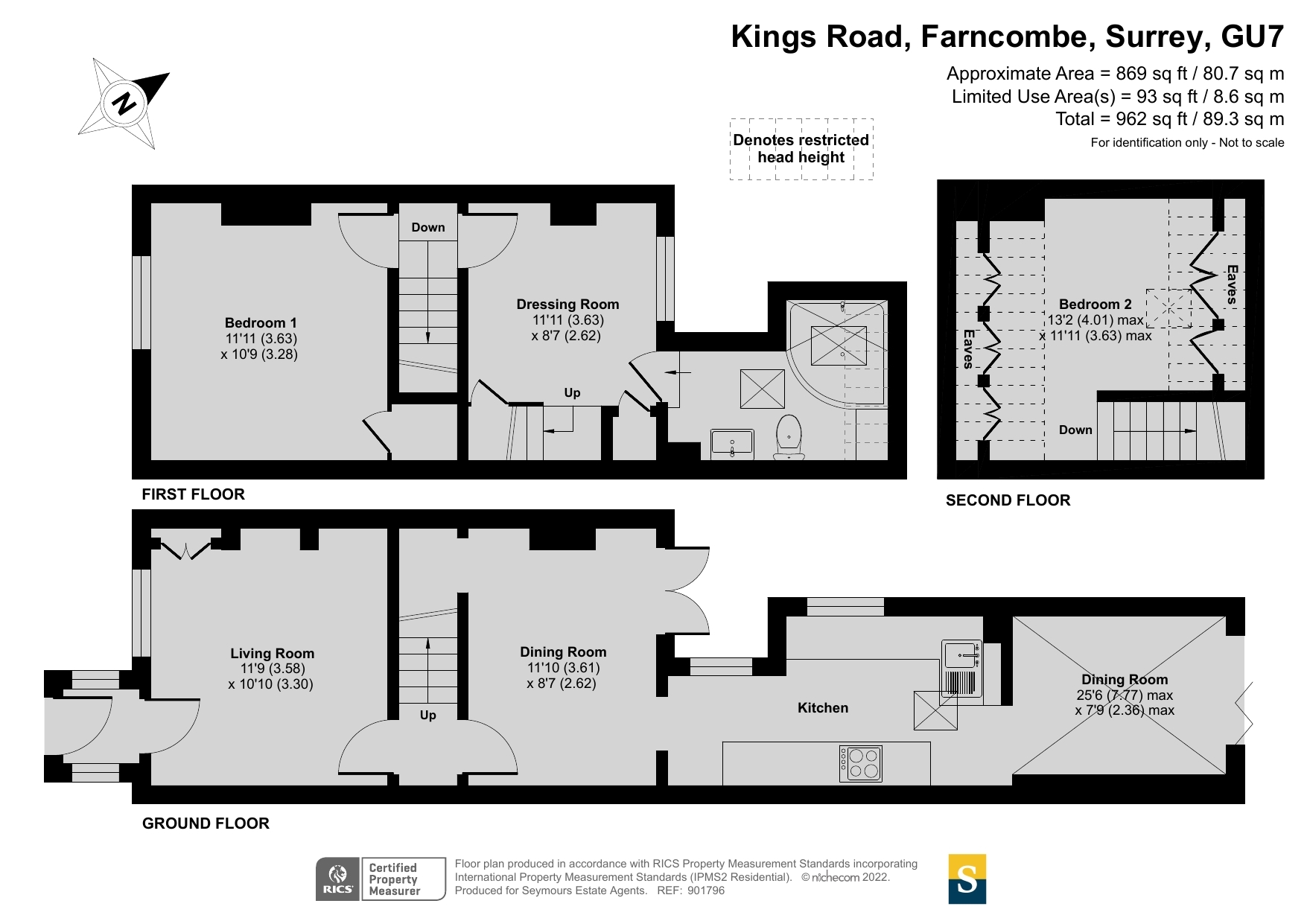 Surrey GU7, 2 bedroom terraced house for sale 62530825