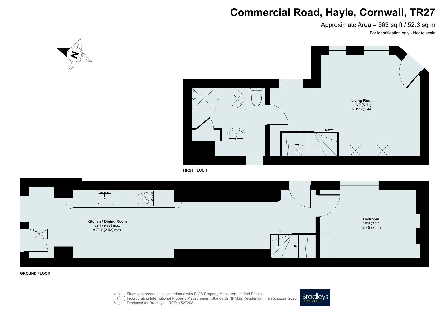 76, Commercial Road, Cornwall floorplan