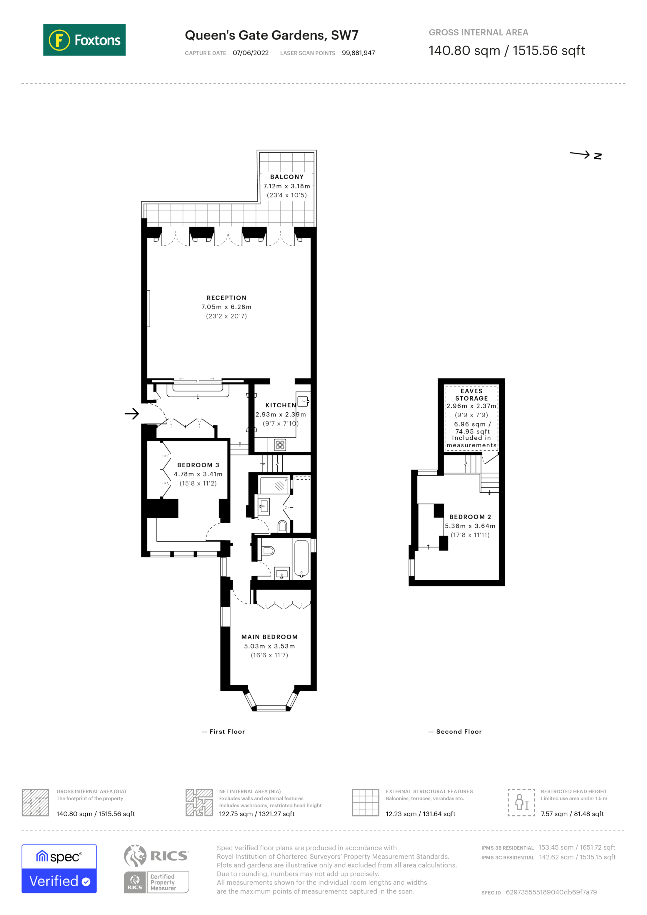 Queens Gate Gardens, South Kensington floorplan