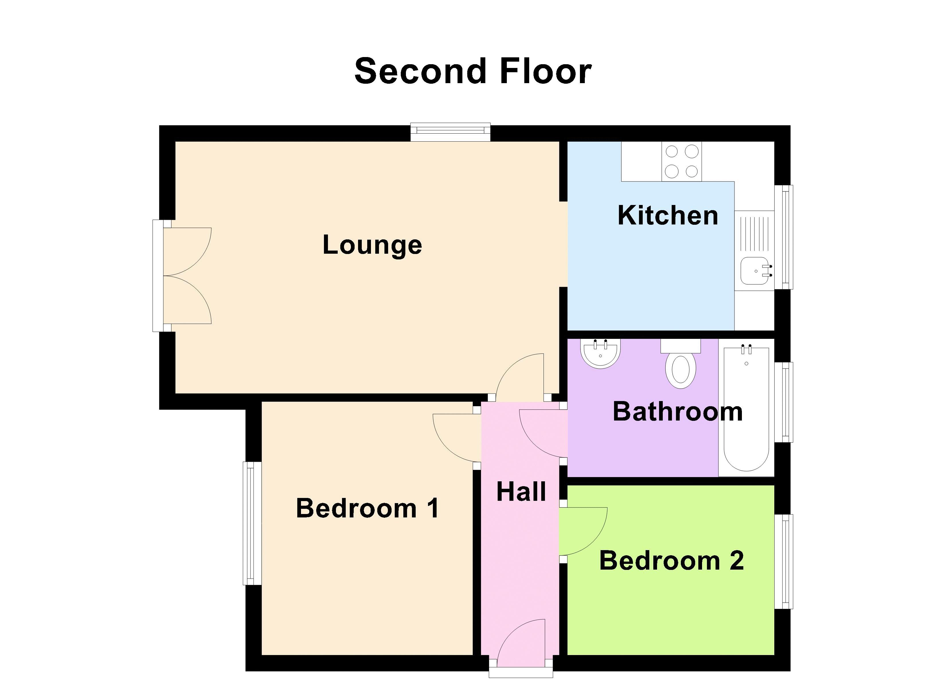 2 Bedrooms Flat to rent in Duke Street, Trowbridge BA14