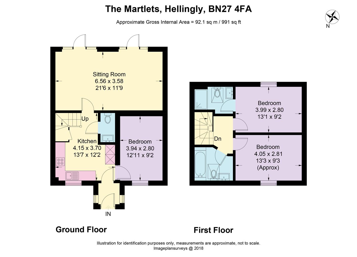 2 Bedrooms Terraced house for sale in The Martlets, Hellingly, Hailsham BN27