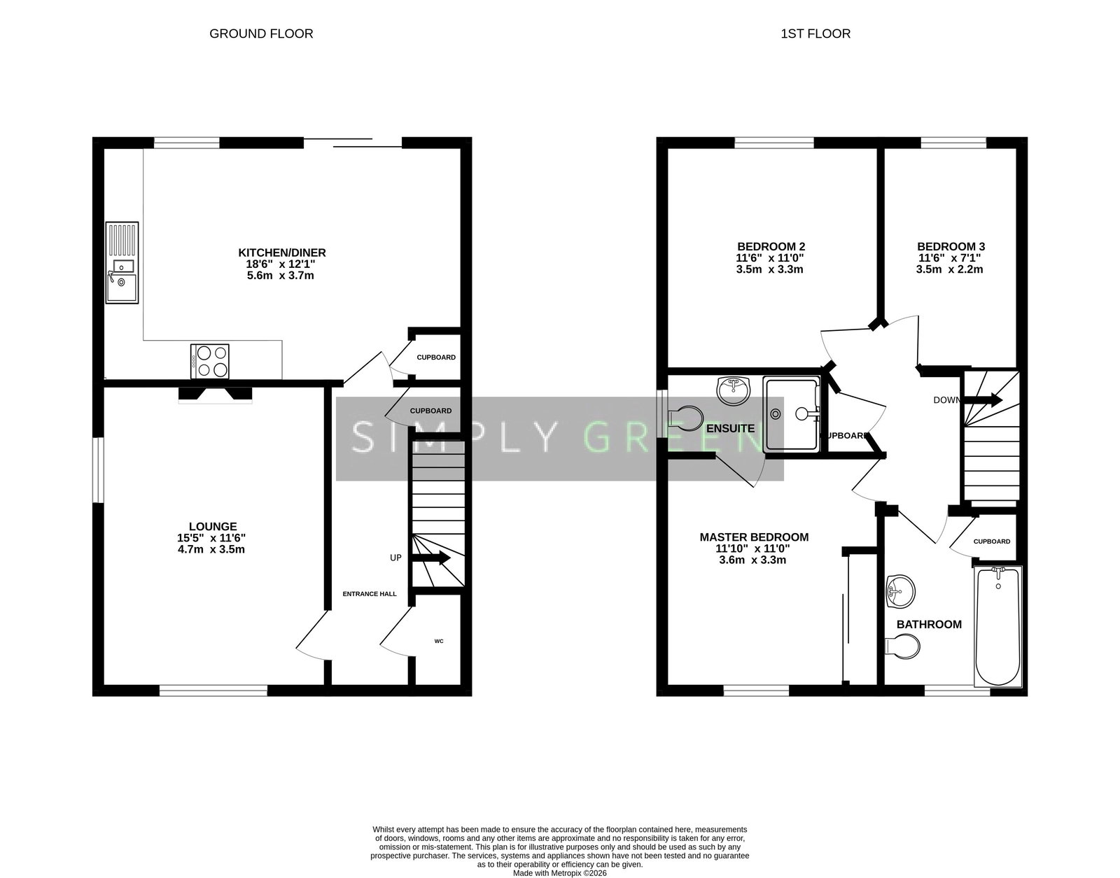 36, Primrose Drive, Newton Abbot floorplan