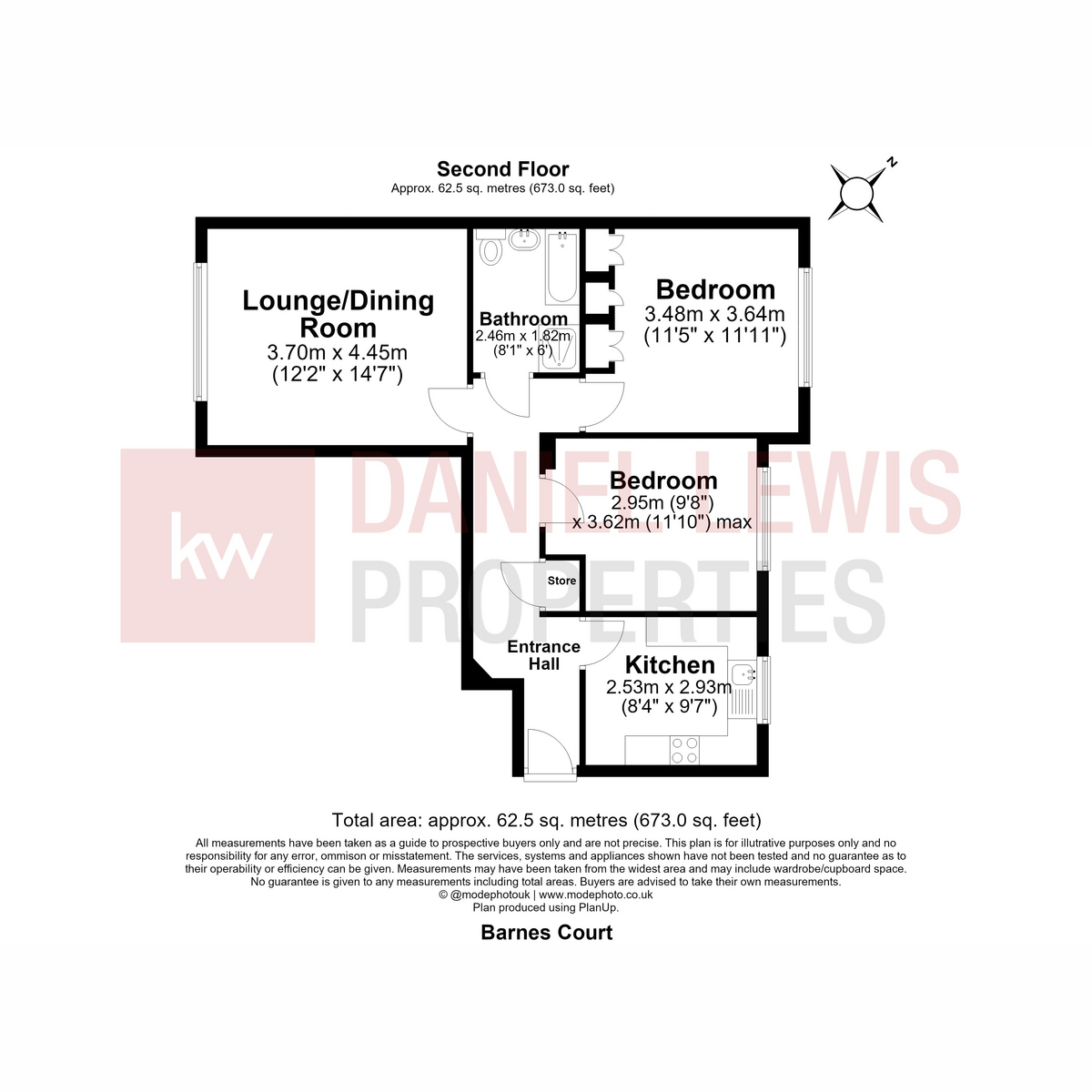 23 Barnes Court, Durham Avenue, Woodford Green floorplan
