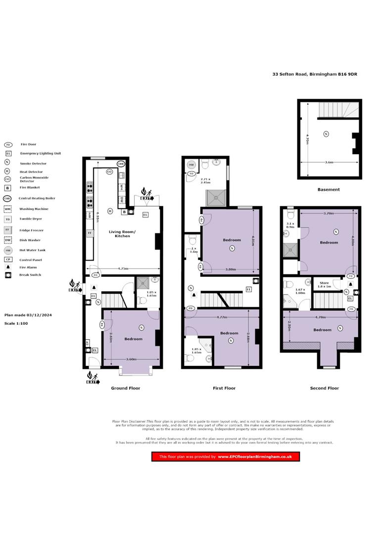 33, Sefton road, Birmingham floorplan