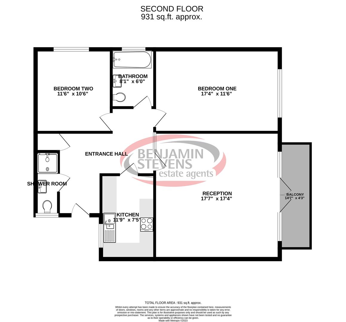 13 Windermere Hall, Stonegrove, Edgware floorplan