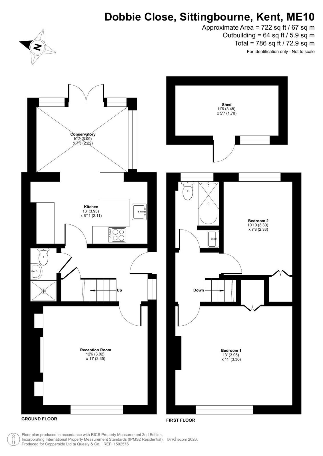 24, Dobbie Close, Kent floorplan
