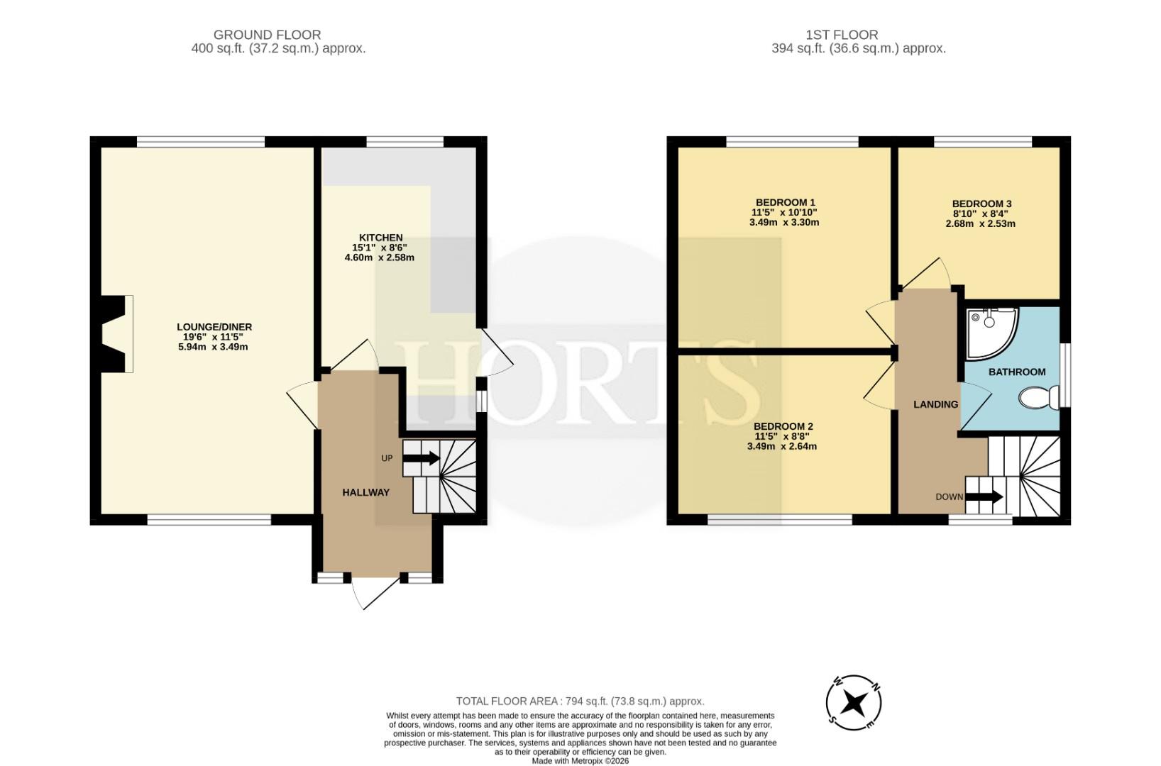 13, Marsh Close, Northampton floorplan
