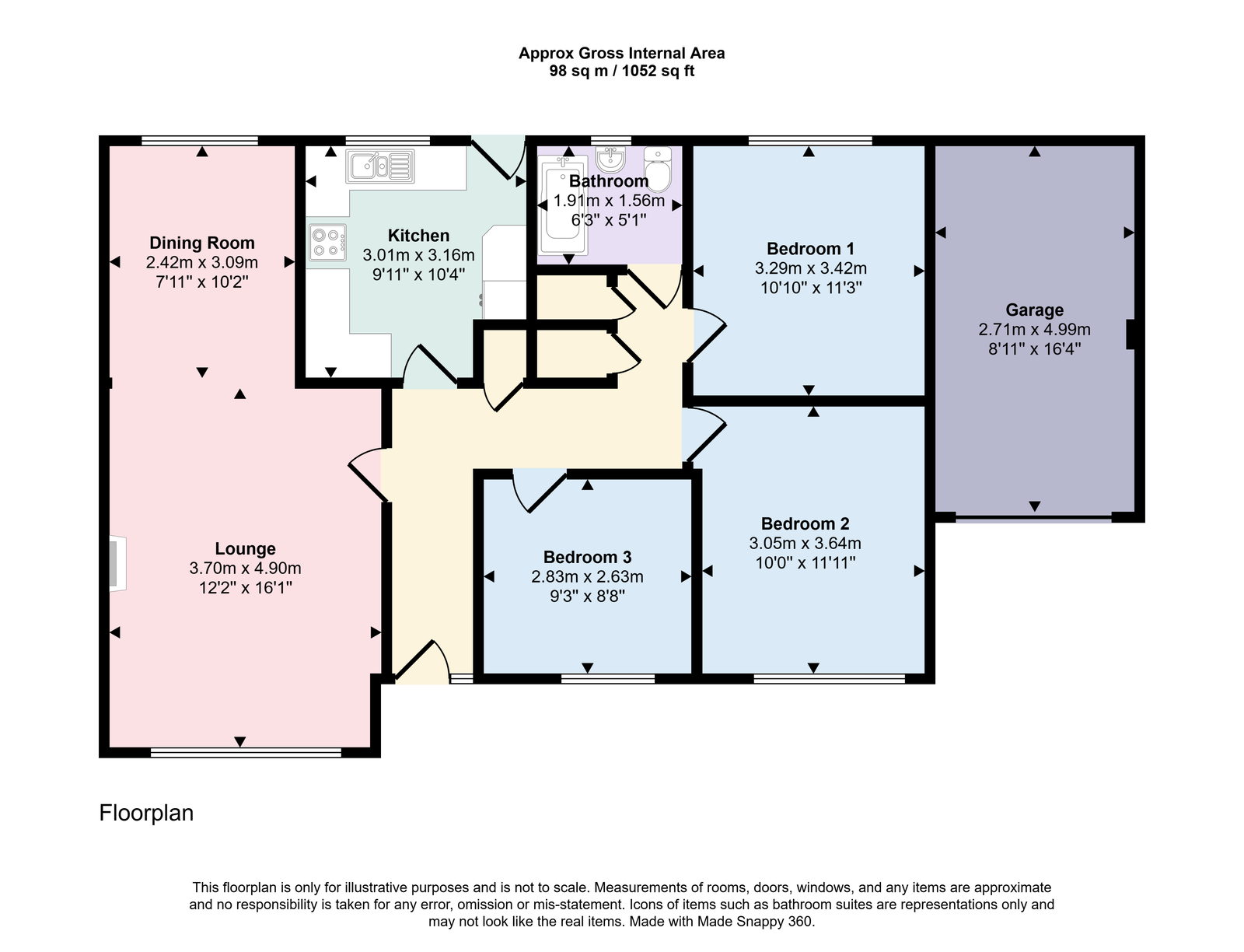 9, Rydal Drive, Cockermouth floorplan