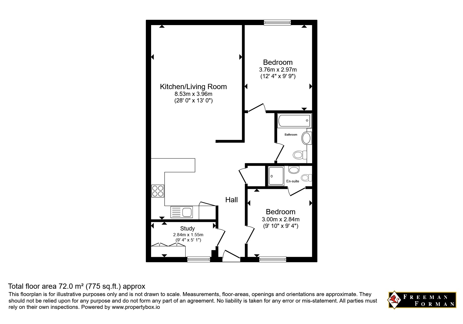 Flat 6, Mark Court, 6A, Frant Road, Kent floorplan
