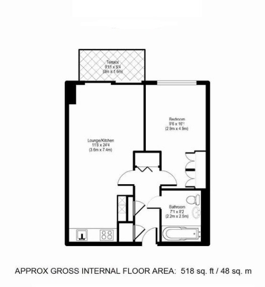 1 Bedrooms Flat to rent in Caro Point, Grosvenor Waterside, Gatliff Road SW1W