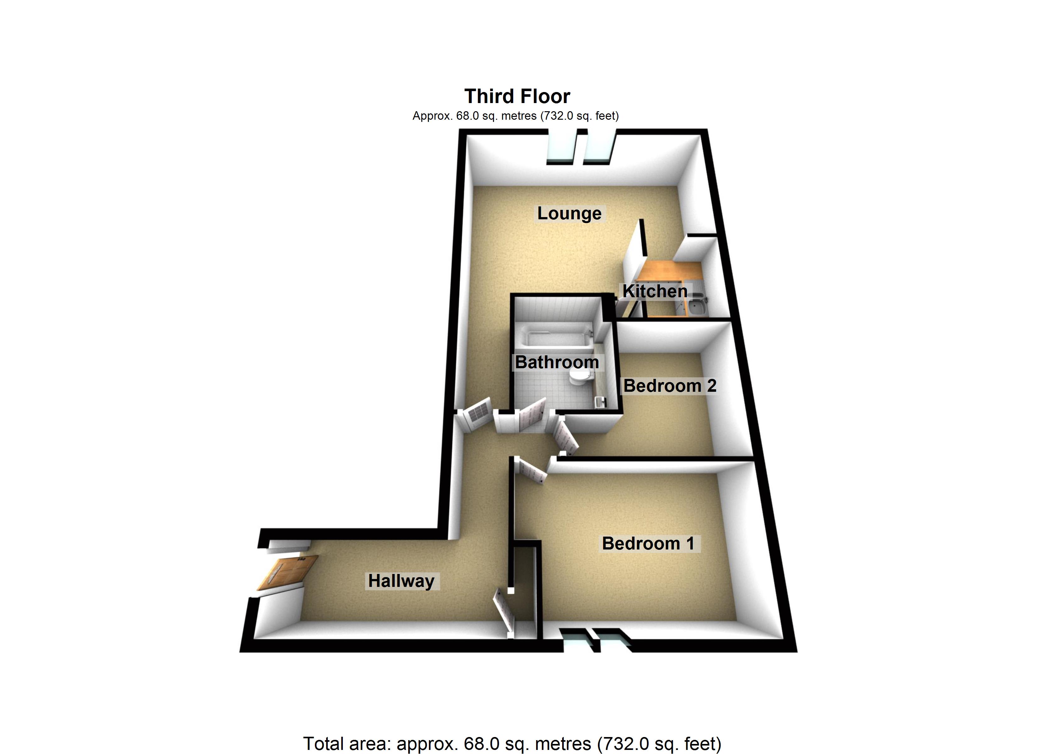 2 Bedrooms Flat to rent in Gleadless Road, Sheffield S2