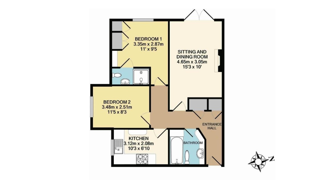 2, Trevelyan Place, Heath Road, Haywards Heath floorplan