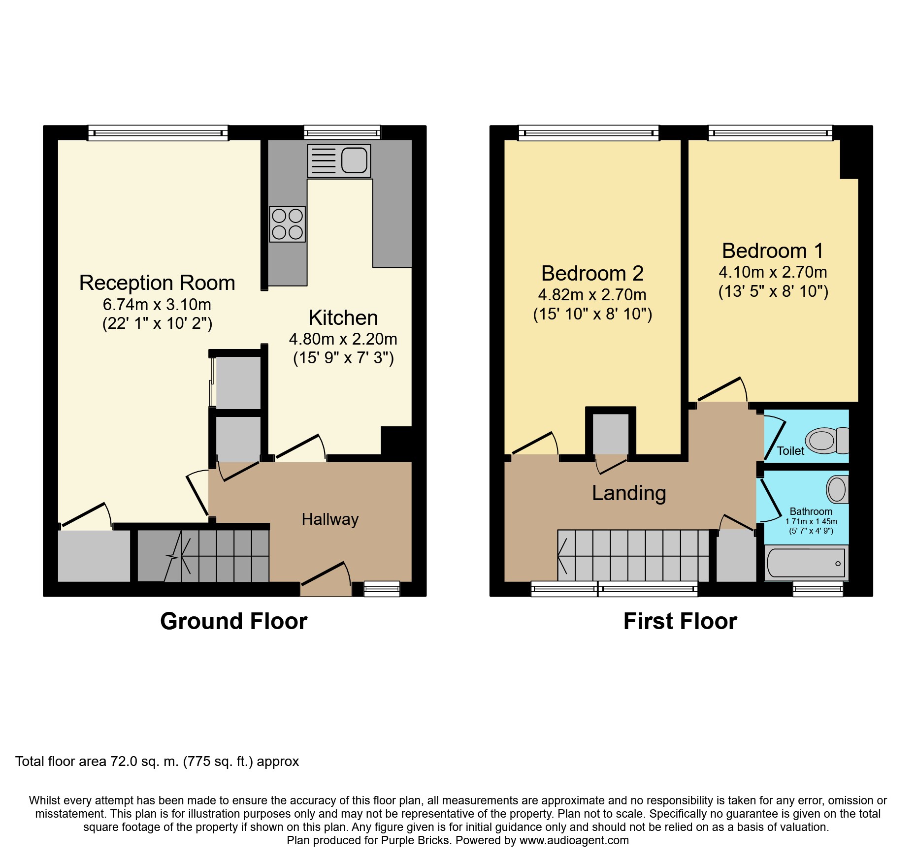 2 Bedrooms Flat for sale in Baddow Close, Woodford Green IG8