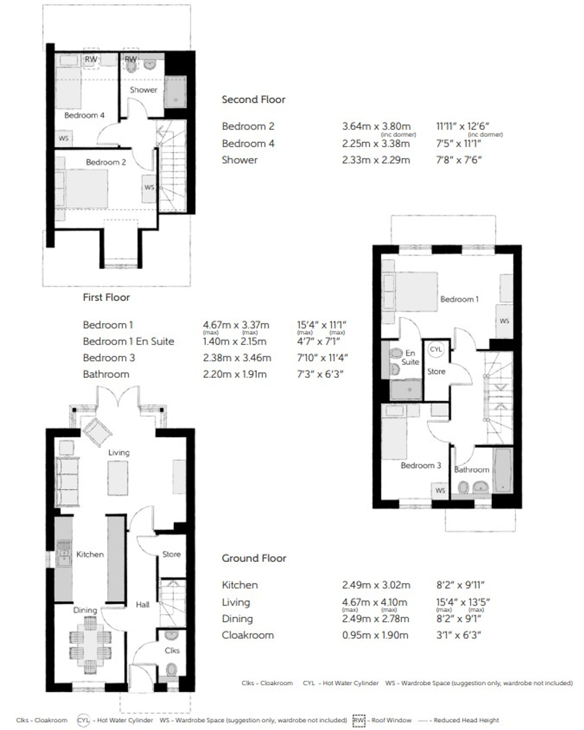 Plot 326, Hunts Grove Drive, Hardwicke floorplan