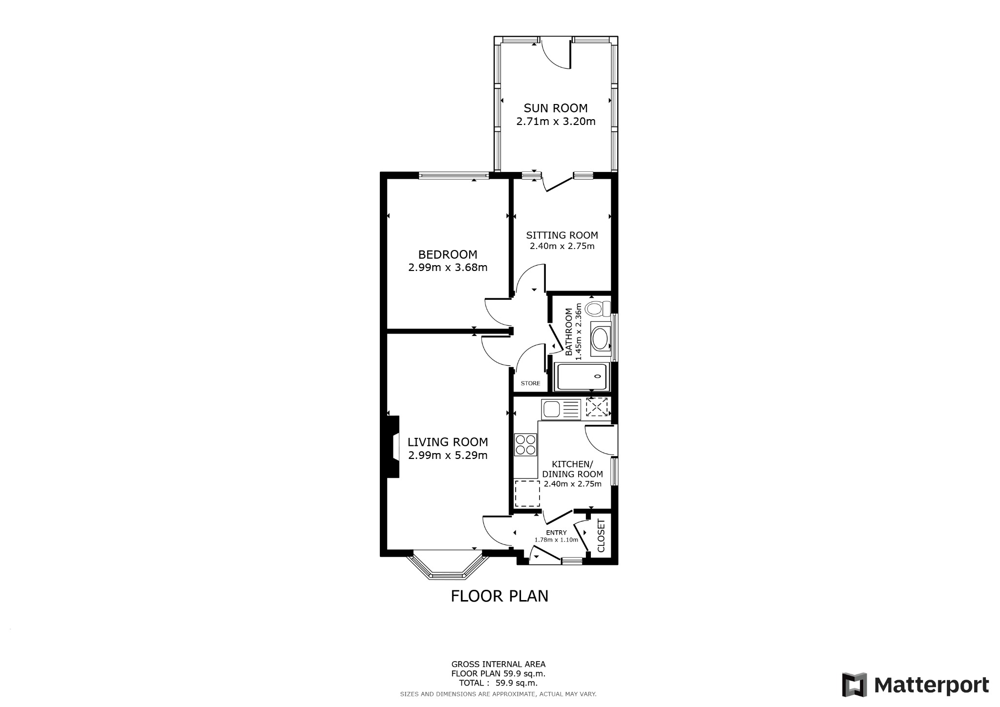 Fraser Close, South Shields NE33, 1 bedroom bungalow for sale