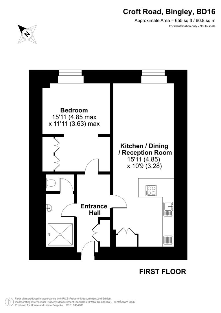 Apartment 114 Bingley House, Croft Road, Bingley floorplan