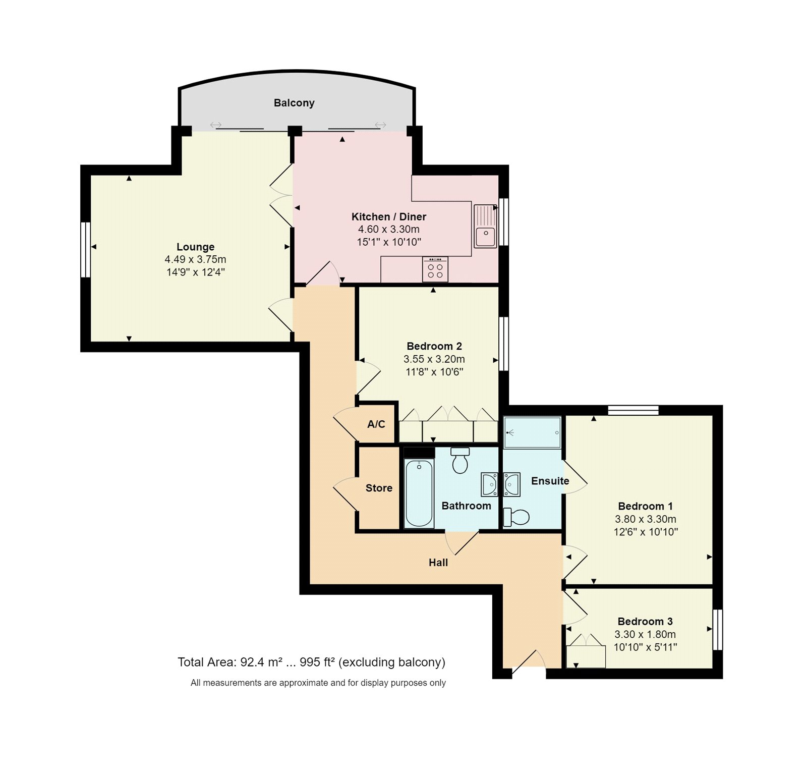 Kings Avenue, Penn Hill, Poole, Dorset BH14, 3 bedroom flat for sale