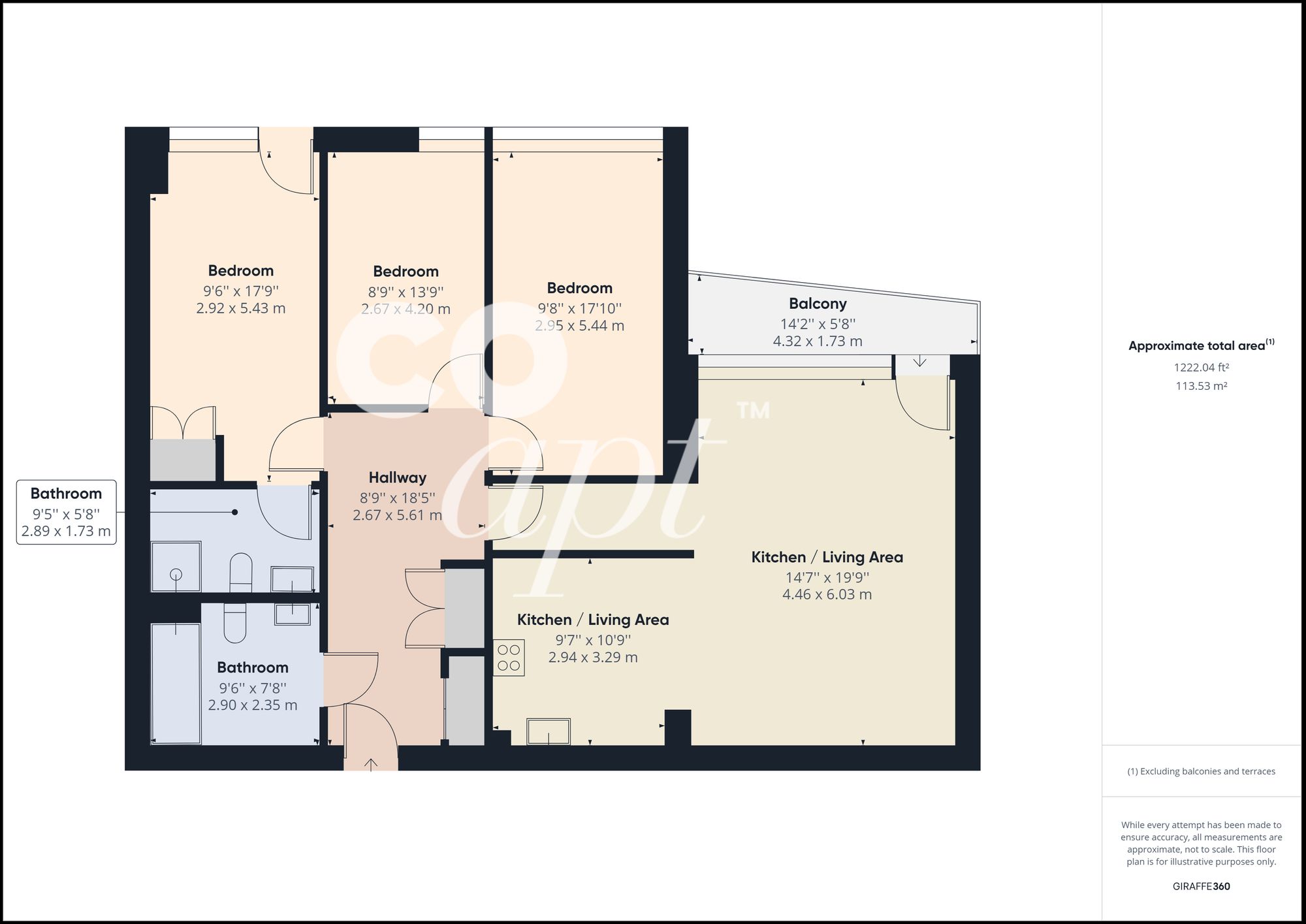 Flat 56, Wellend Villas Springfield Road, Brighton floorplan
