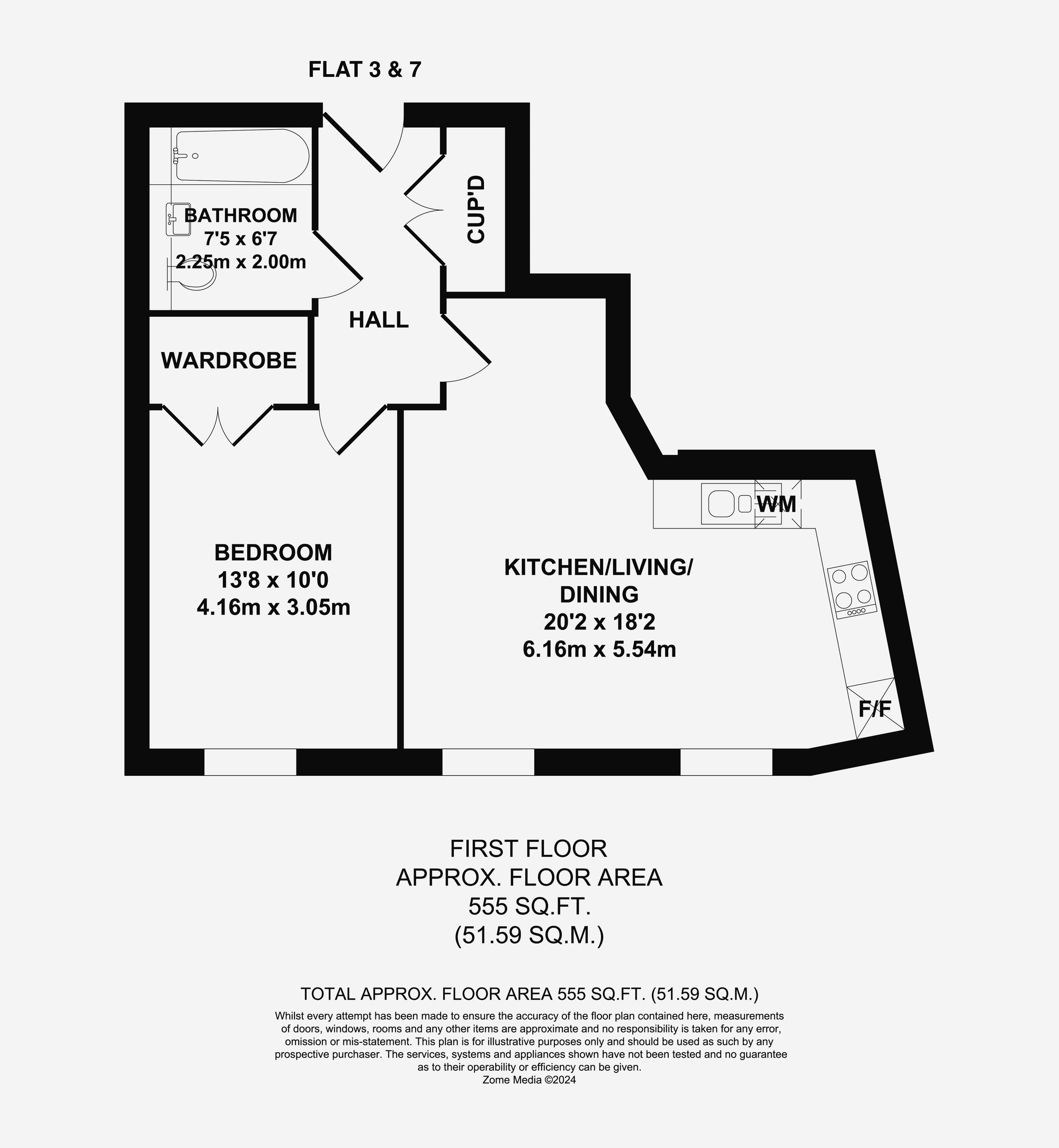 Flat 7, 180 High Street High Street, Tonbridge, Tonbridge floorplan