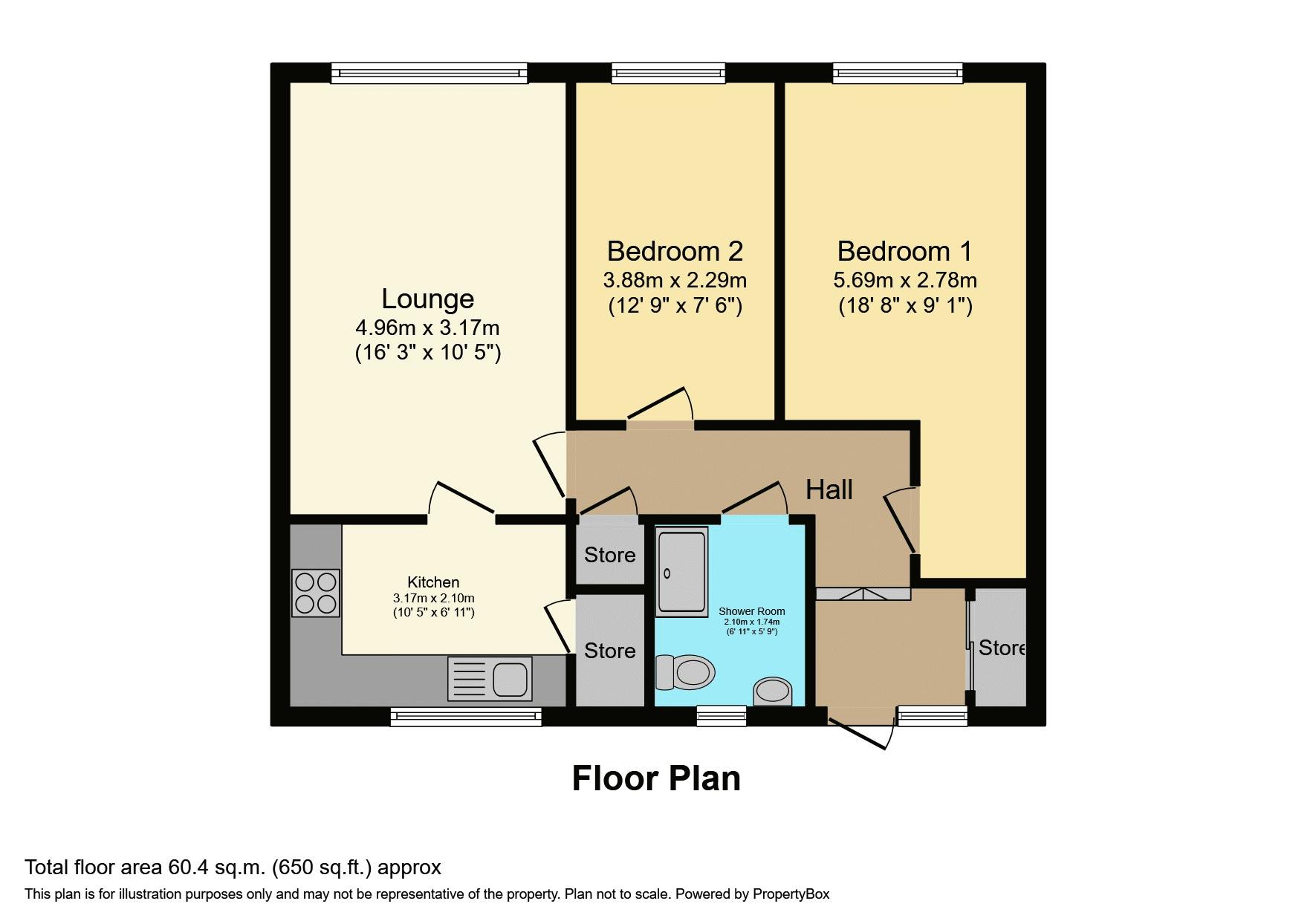 Slaney Court, Walsall floorplan
