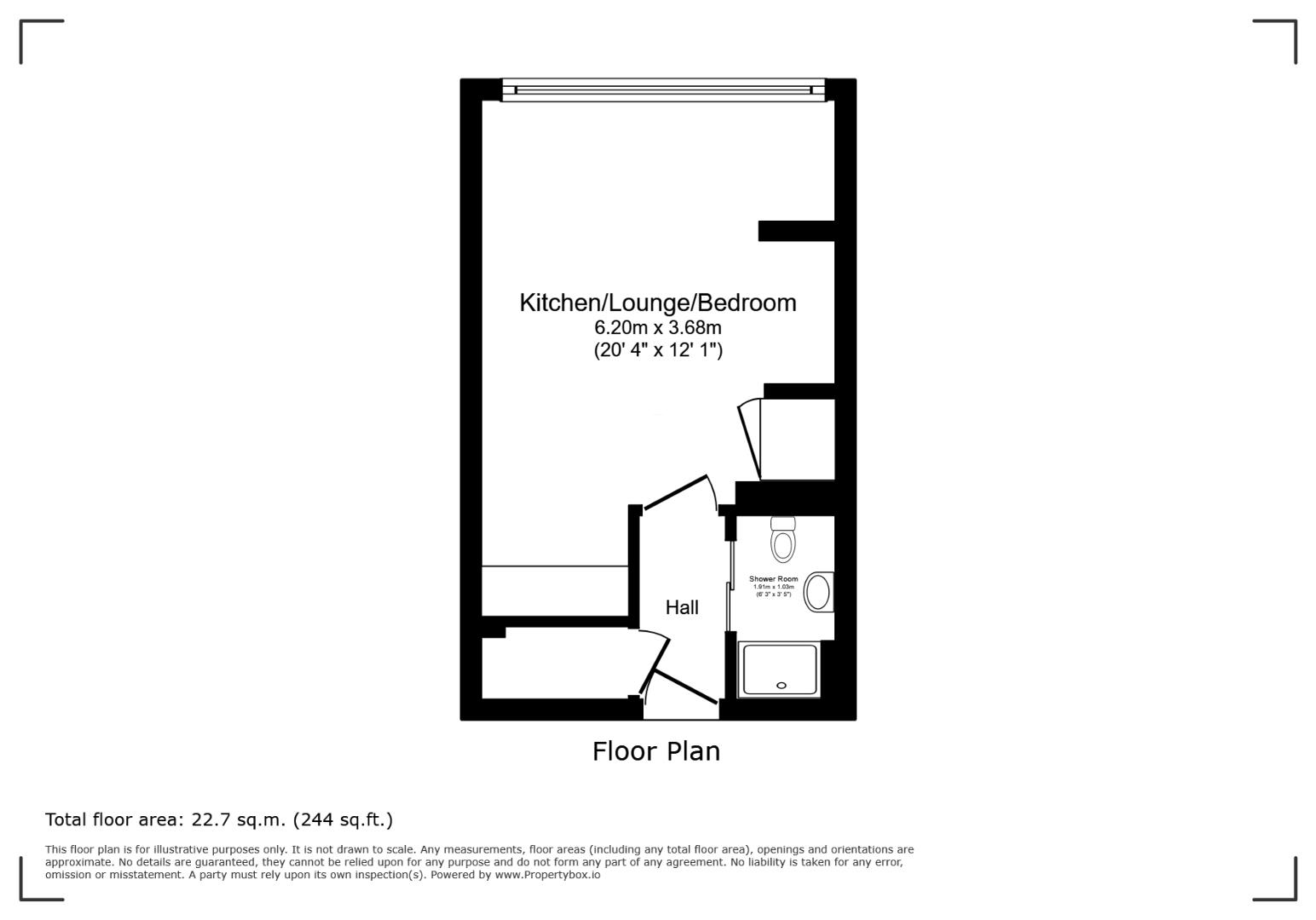 1706, Bridgewater Place, Water Lane, Leeds floorplan
