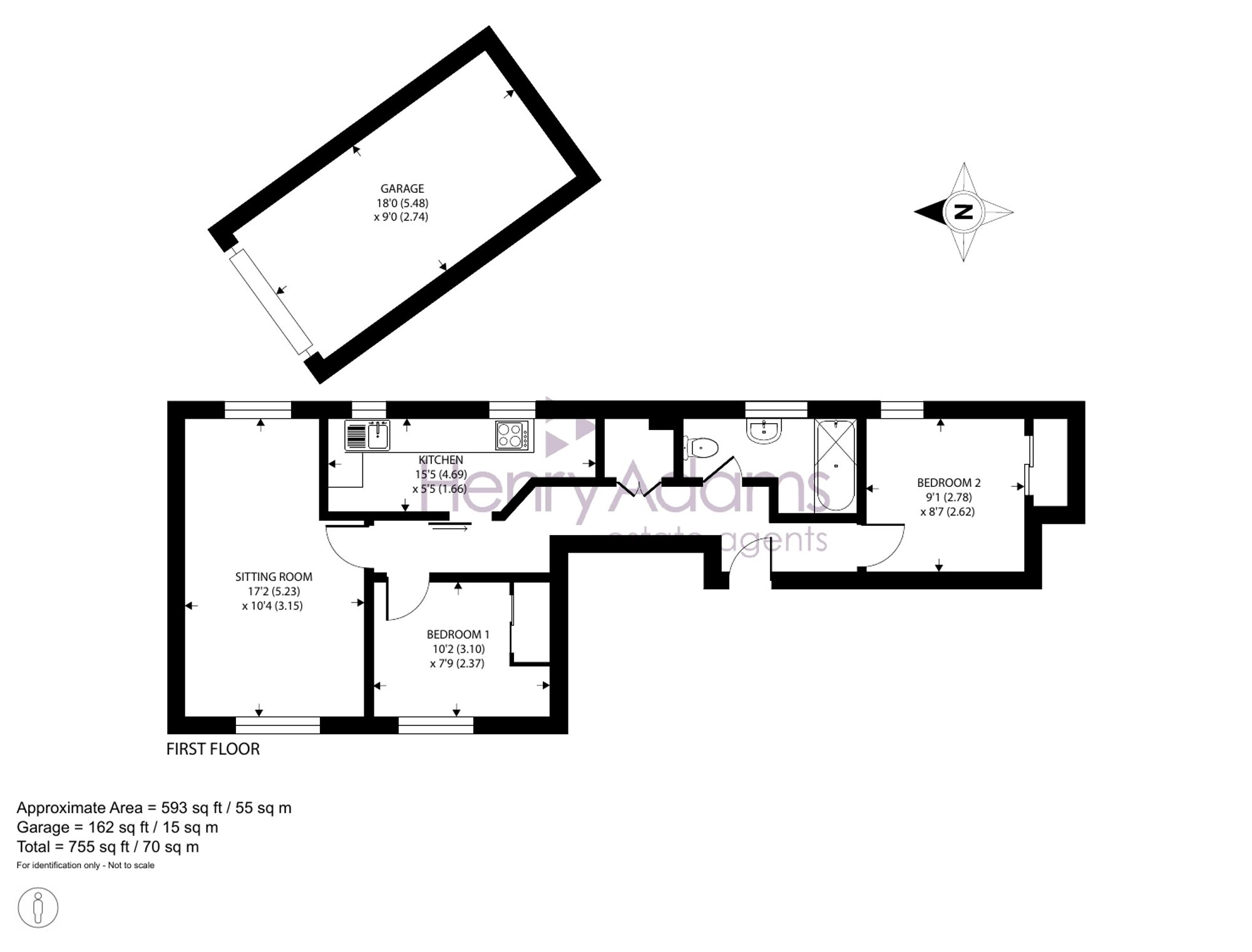 Flat 7, City Chase Needlemakers, Chichester floorplan