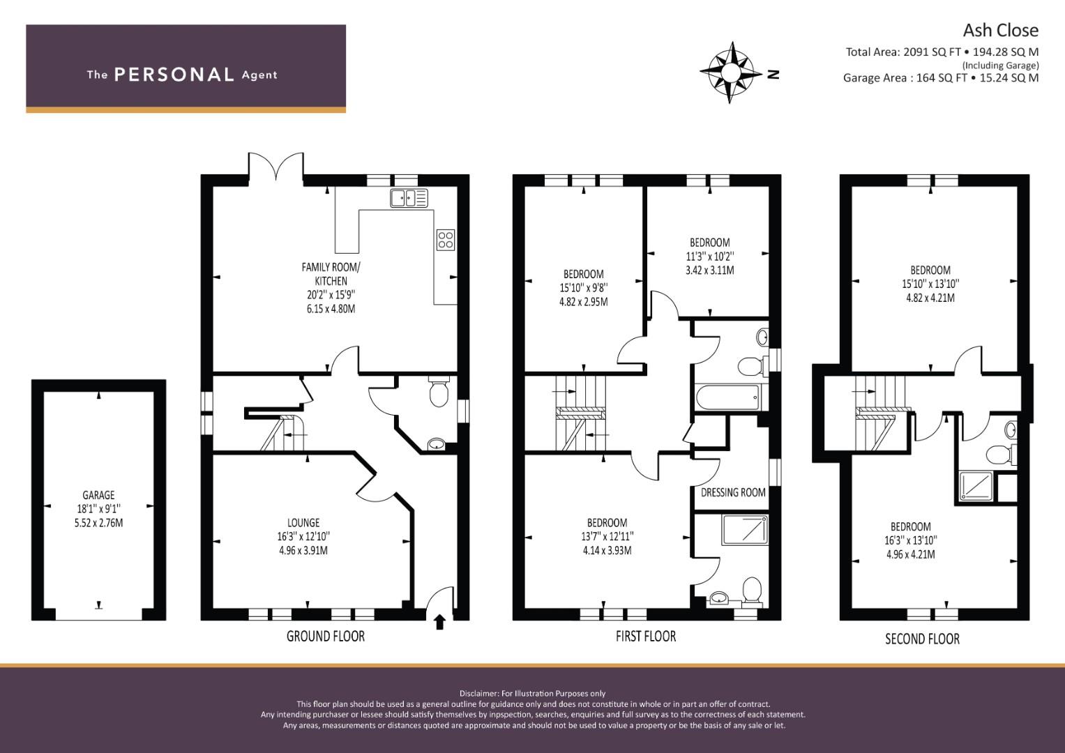 23, Ash Close, Banstead floorplan