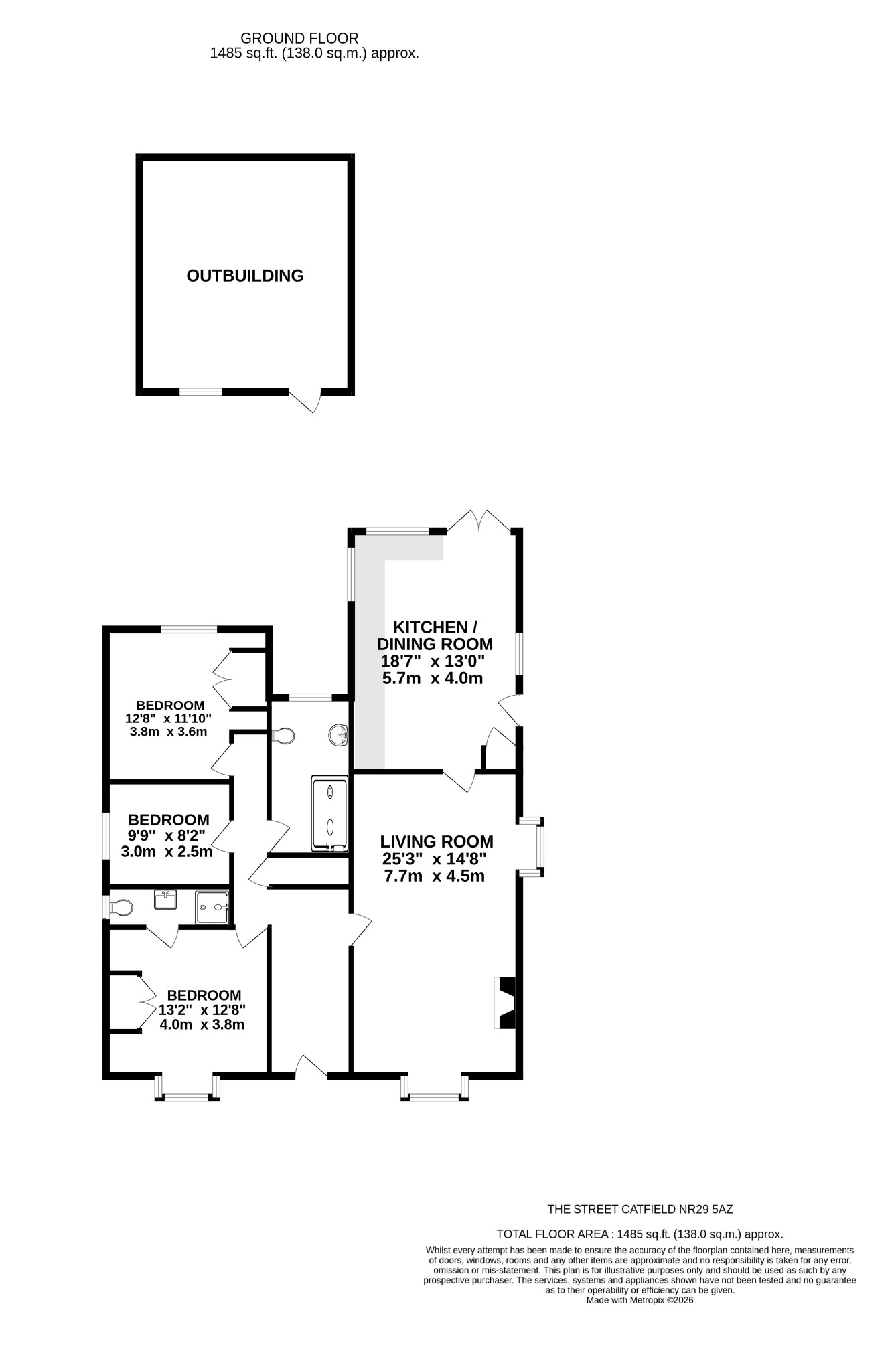 Cheriton, The Street, Great Yarmouth floorplan