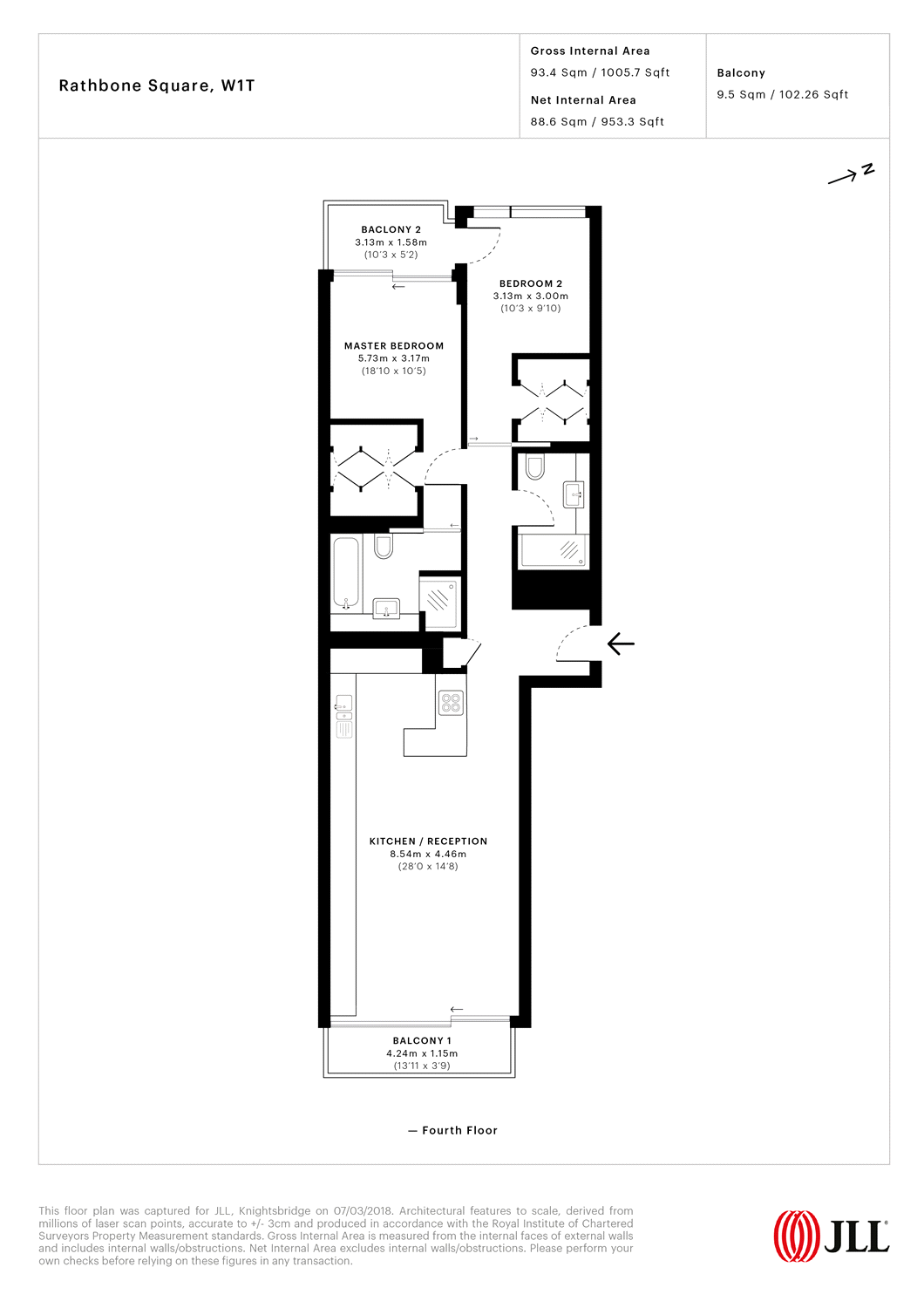 2 Bedrooms Flat to rent in Rathbone Square, 37 Rathbone Place, London W1T