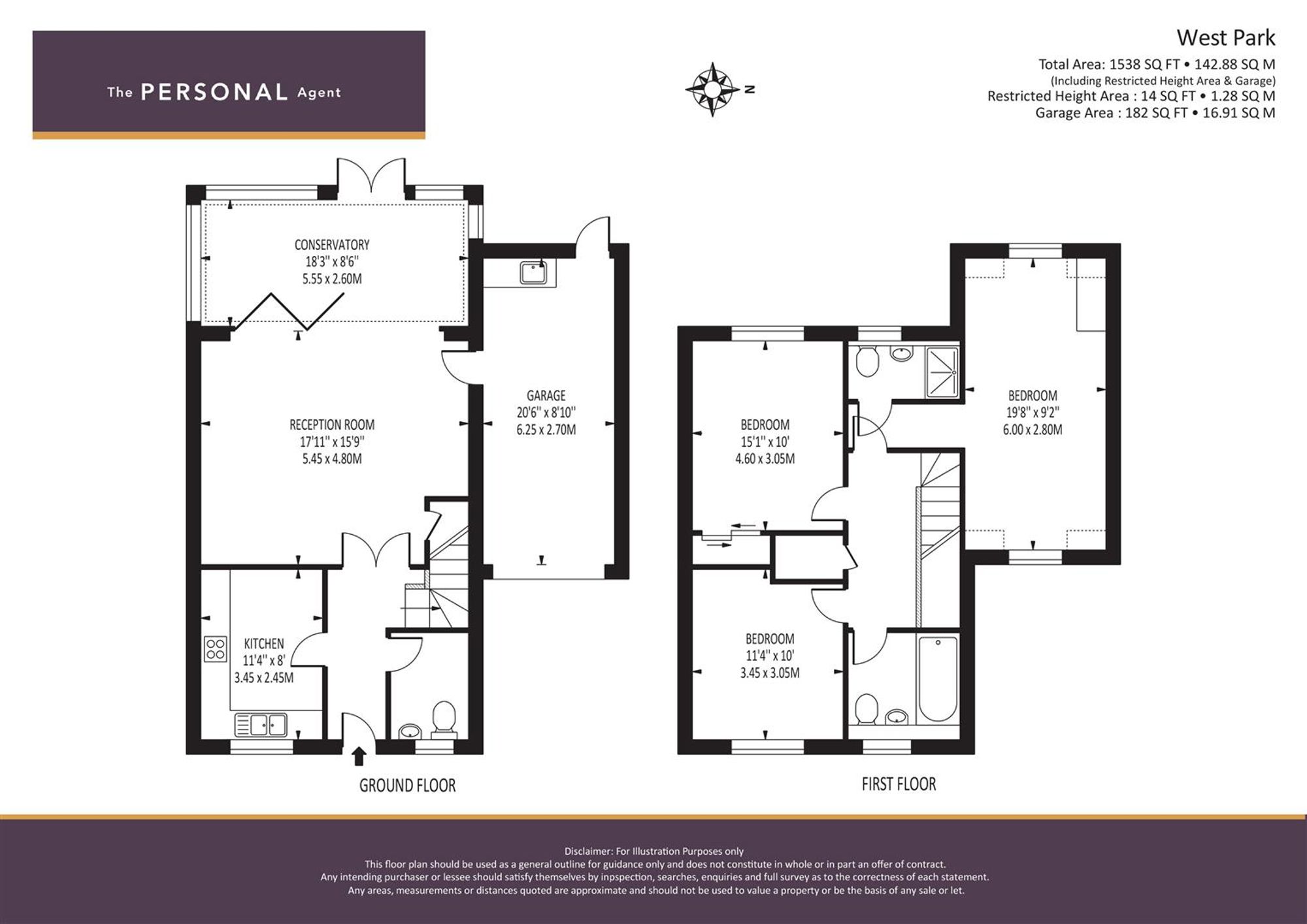 3 West Park Road, Epsom floorplan