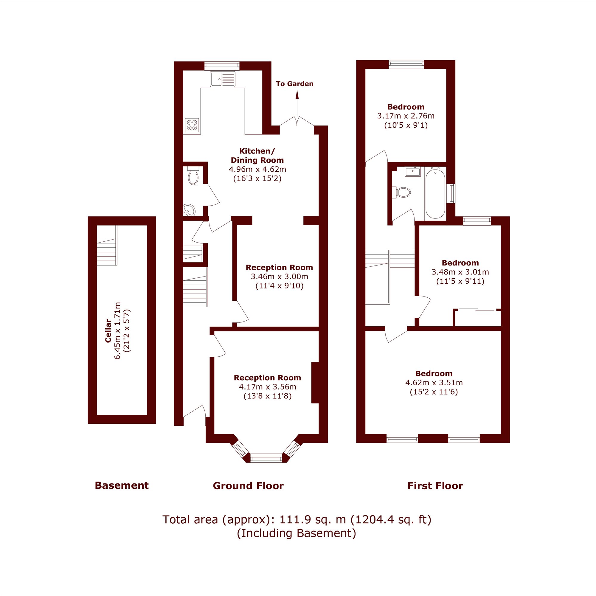 110, Woolwich Road, London floorplan