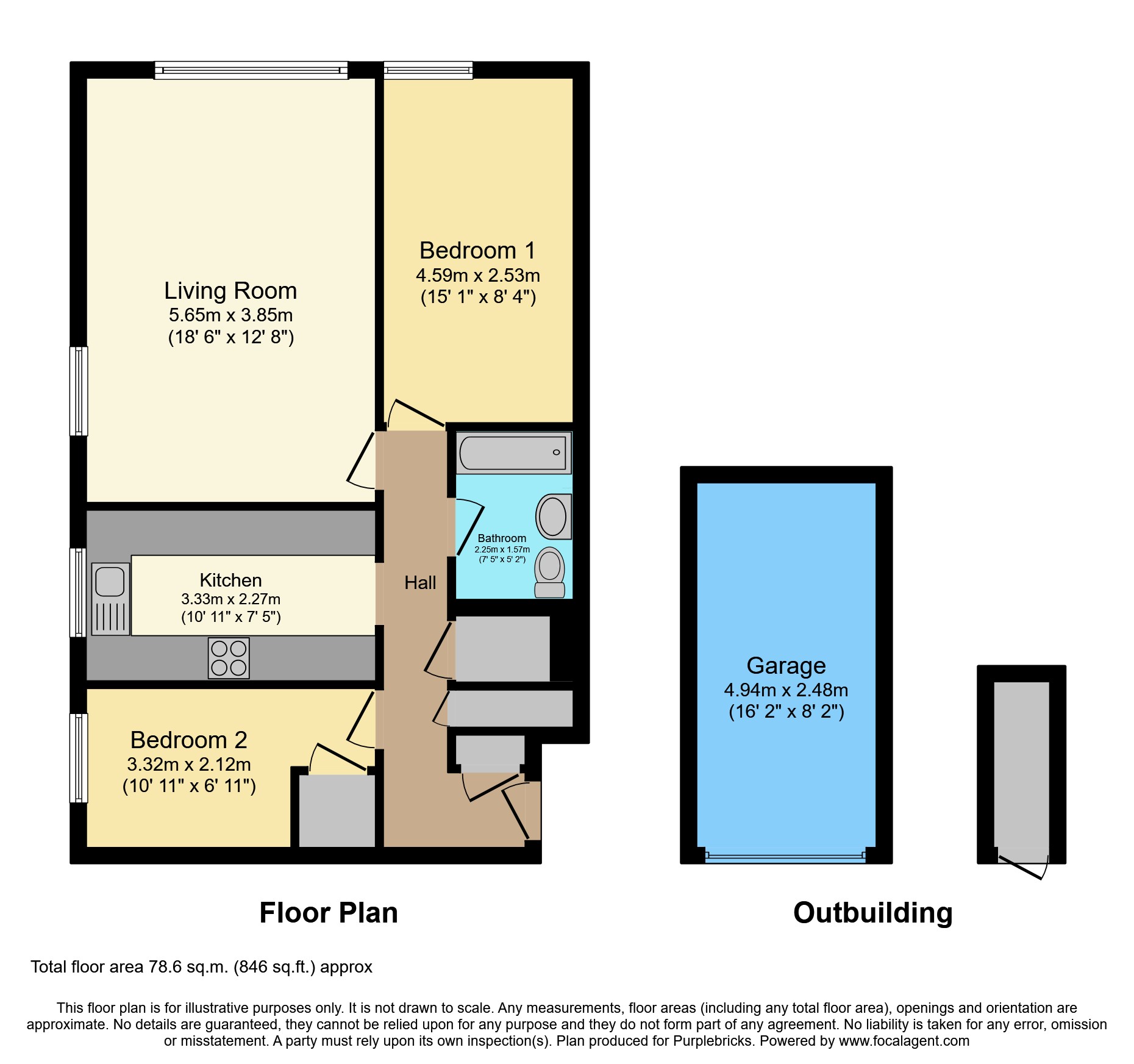 Flat 1/Falcon House, 26 Morden Road, London floorplan