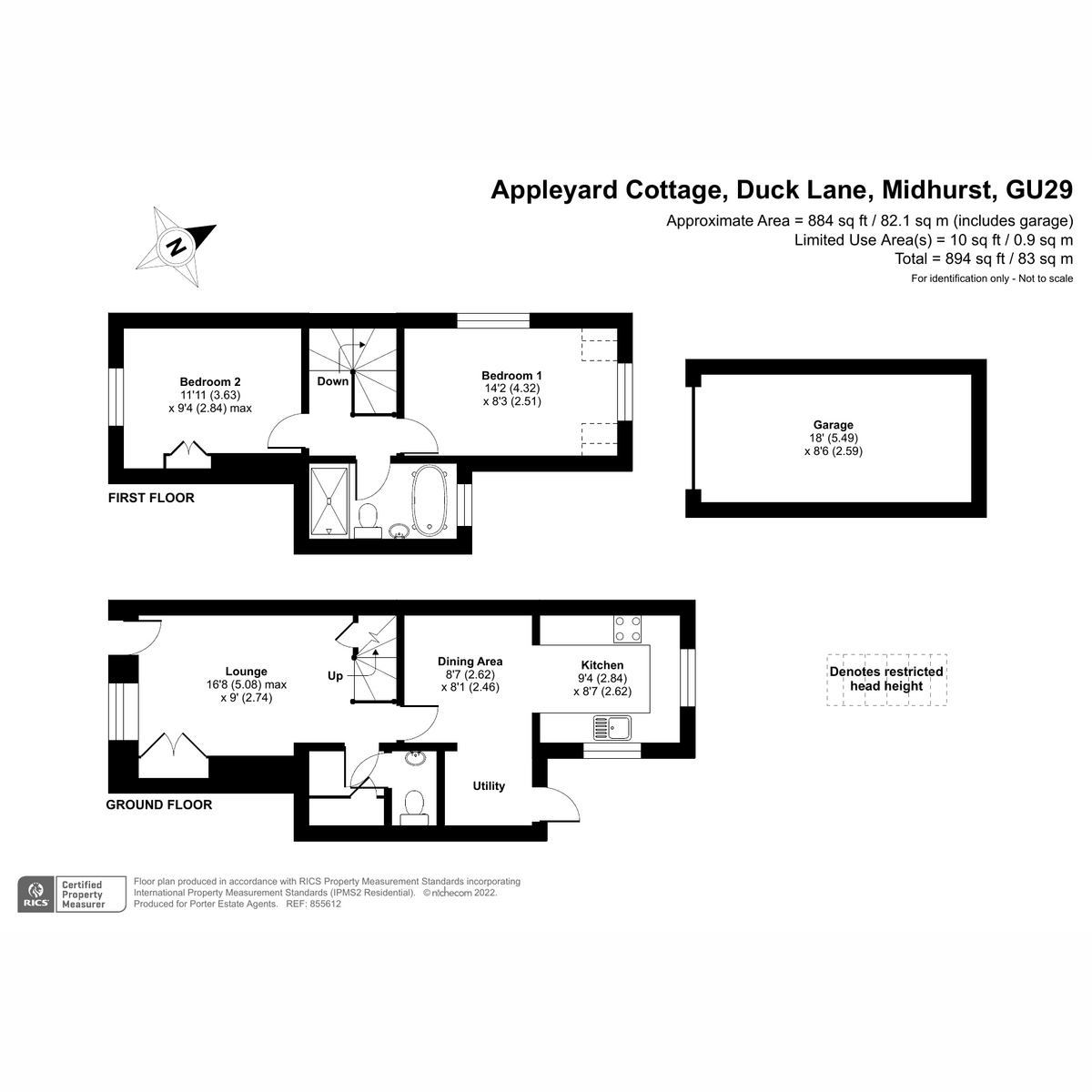 Duck Lane, Midhurst GU29, 2 bedroom cottage for sale 61814863