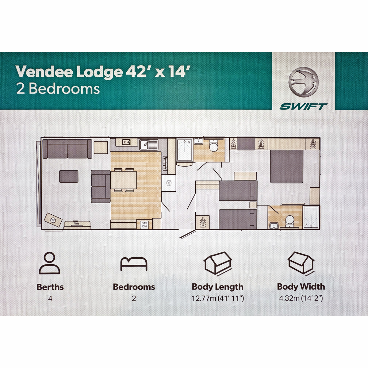 Evergreen Park, 19, Hartlepool floorplan